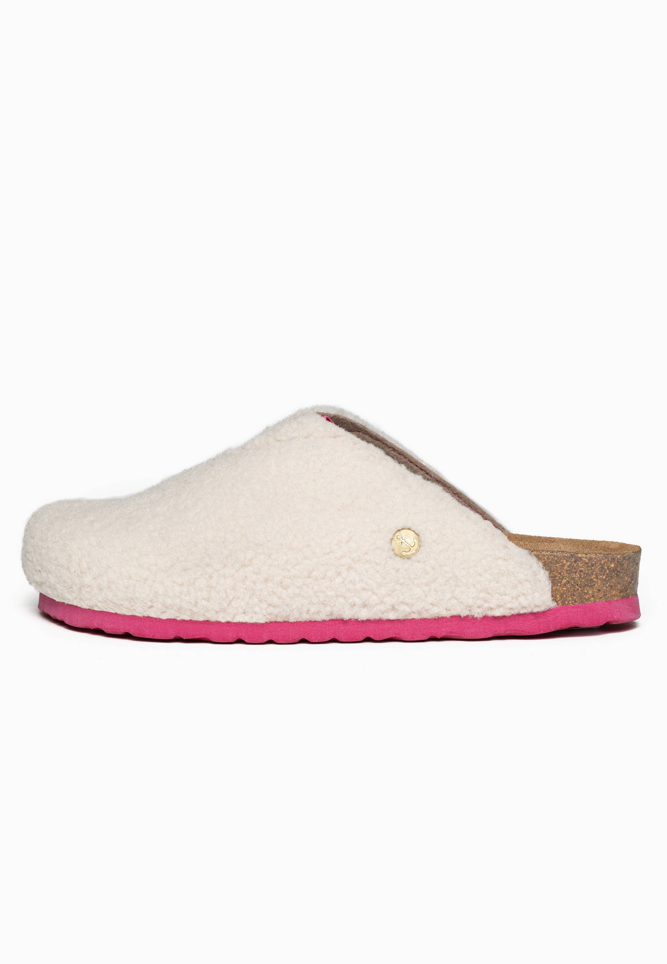 Beige and Pink Fuji Clogs