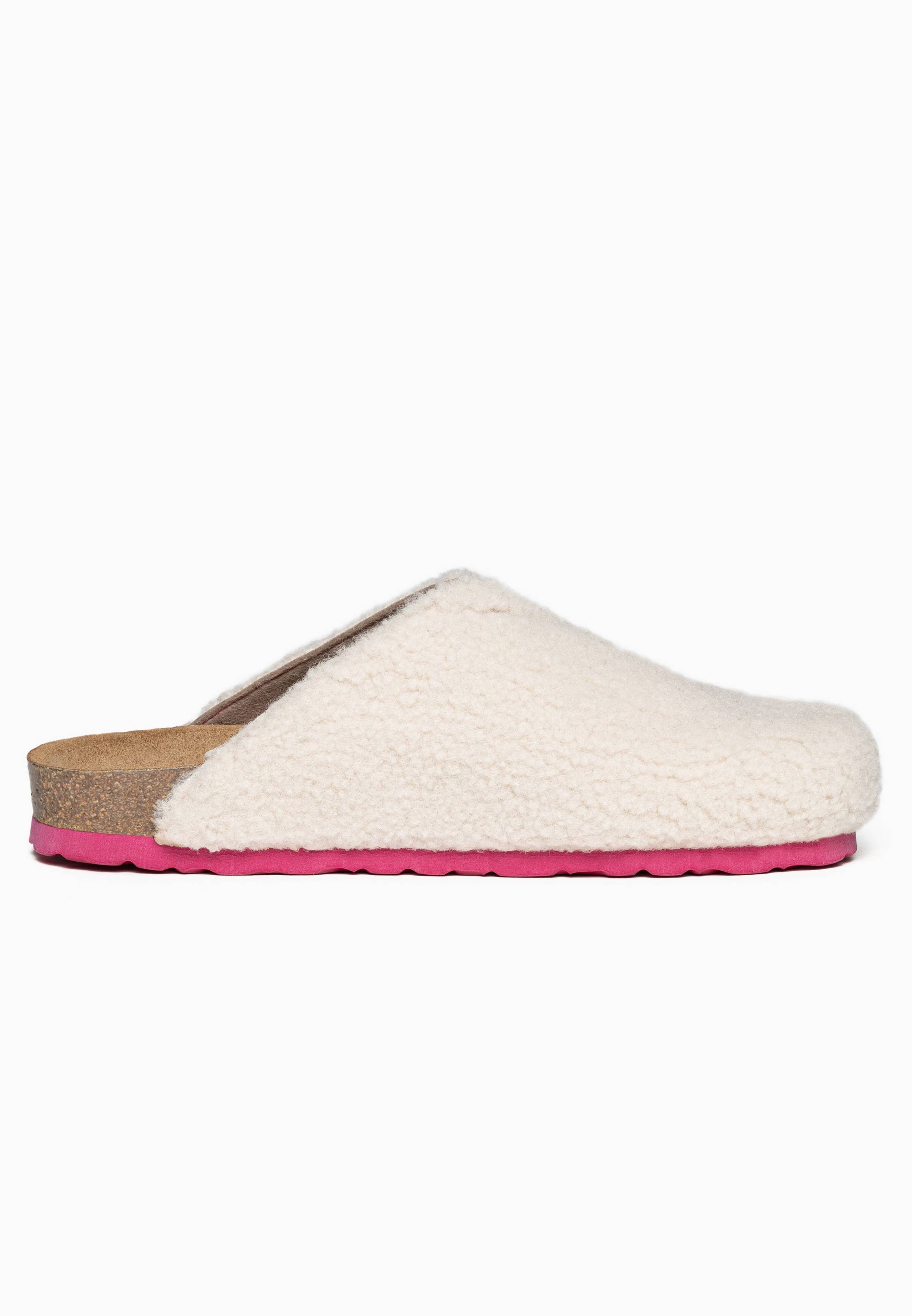 Beige and Pink Fuji Clogs