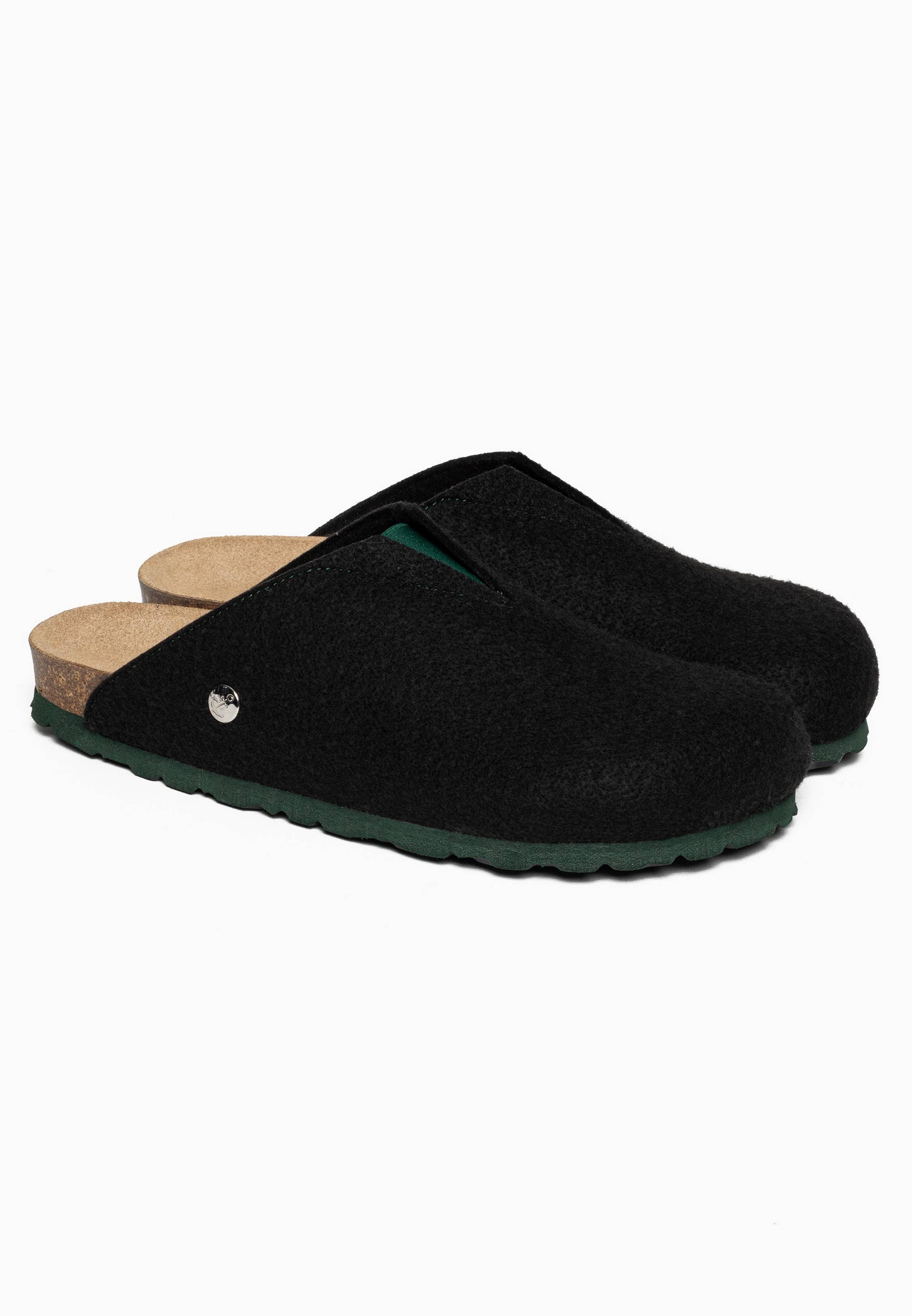 Black/Green Fuji Clogs