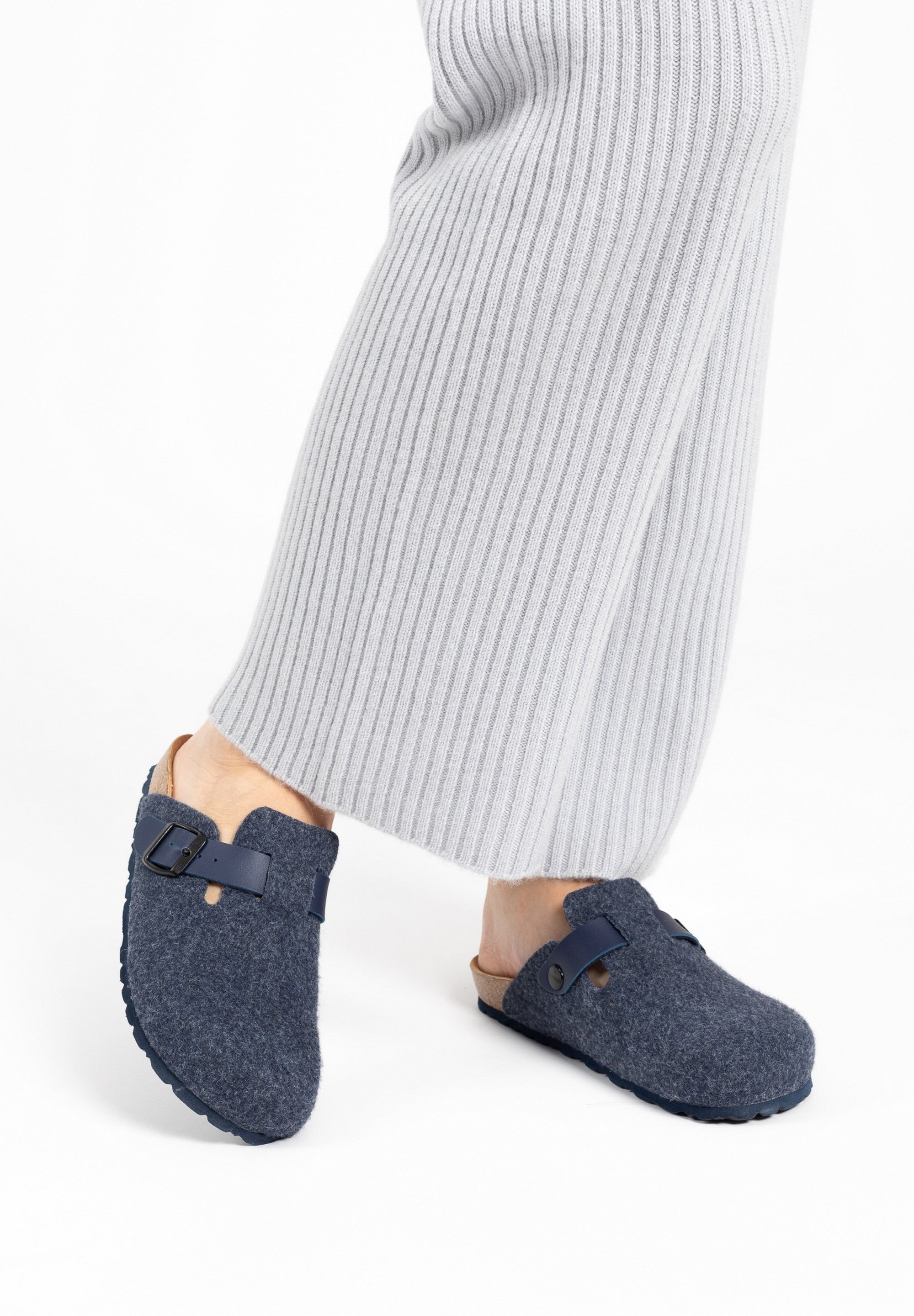 Moke Clogs Navy Blue Clogs