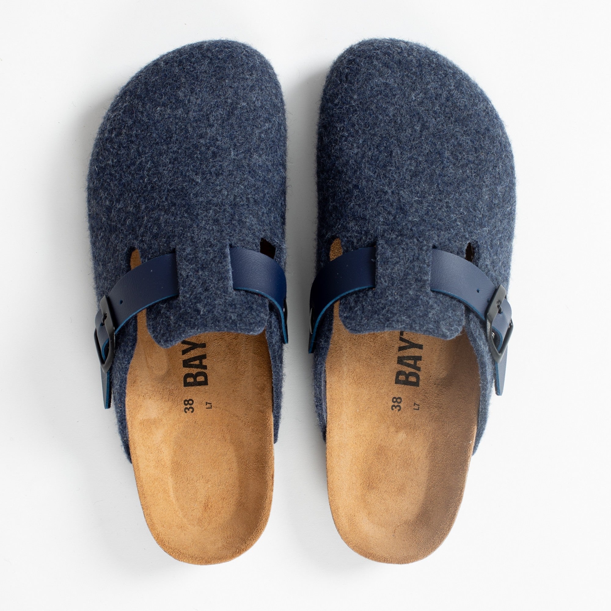 Moke Clogs Navy Blue Clogs