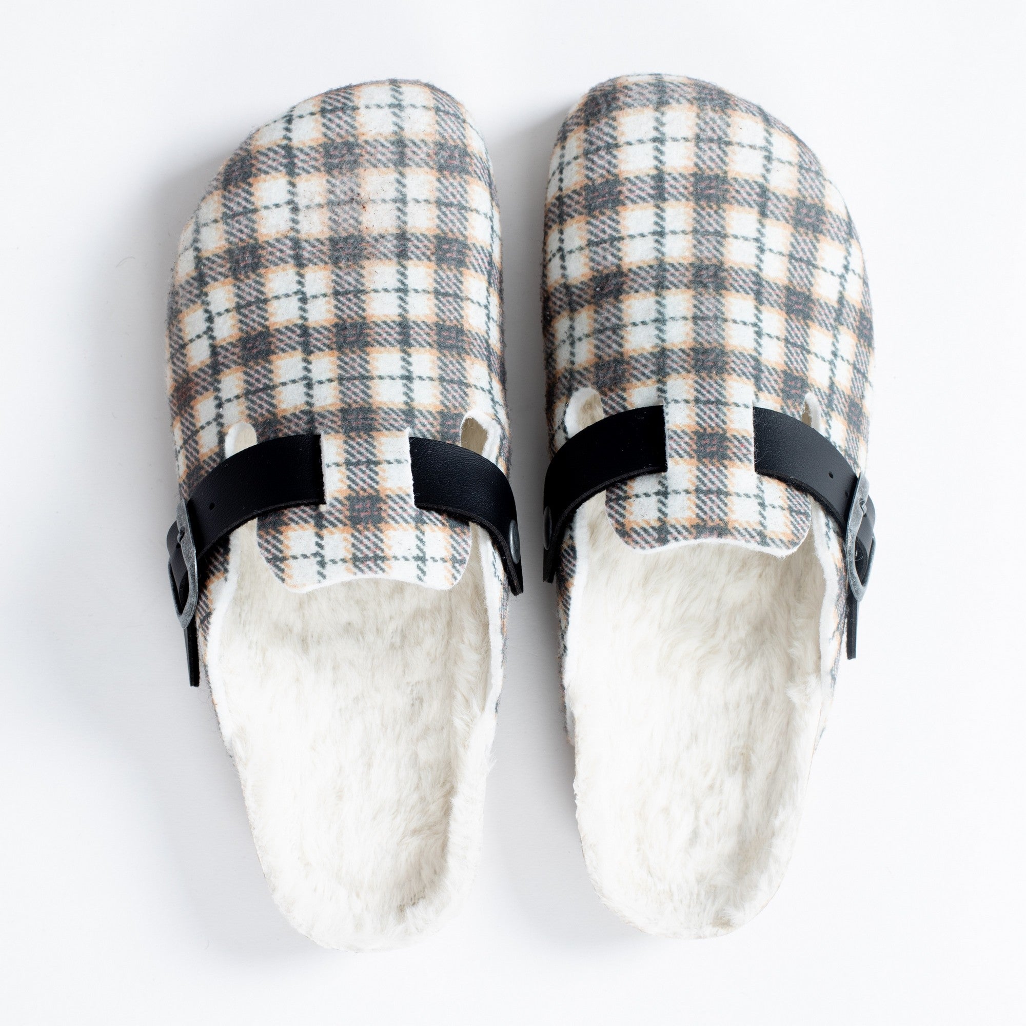 Moke Clogs Gray And White Clogs