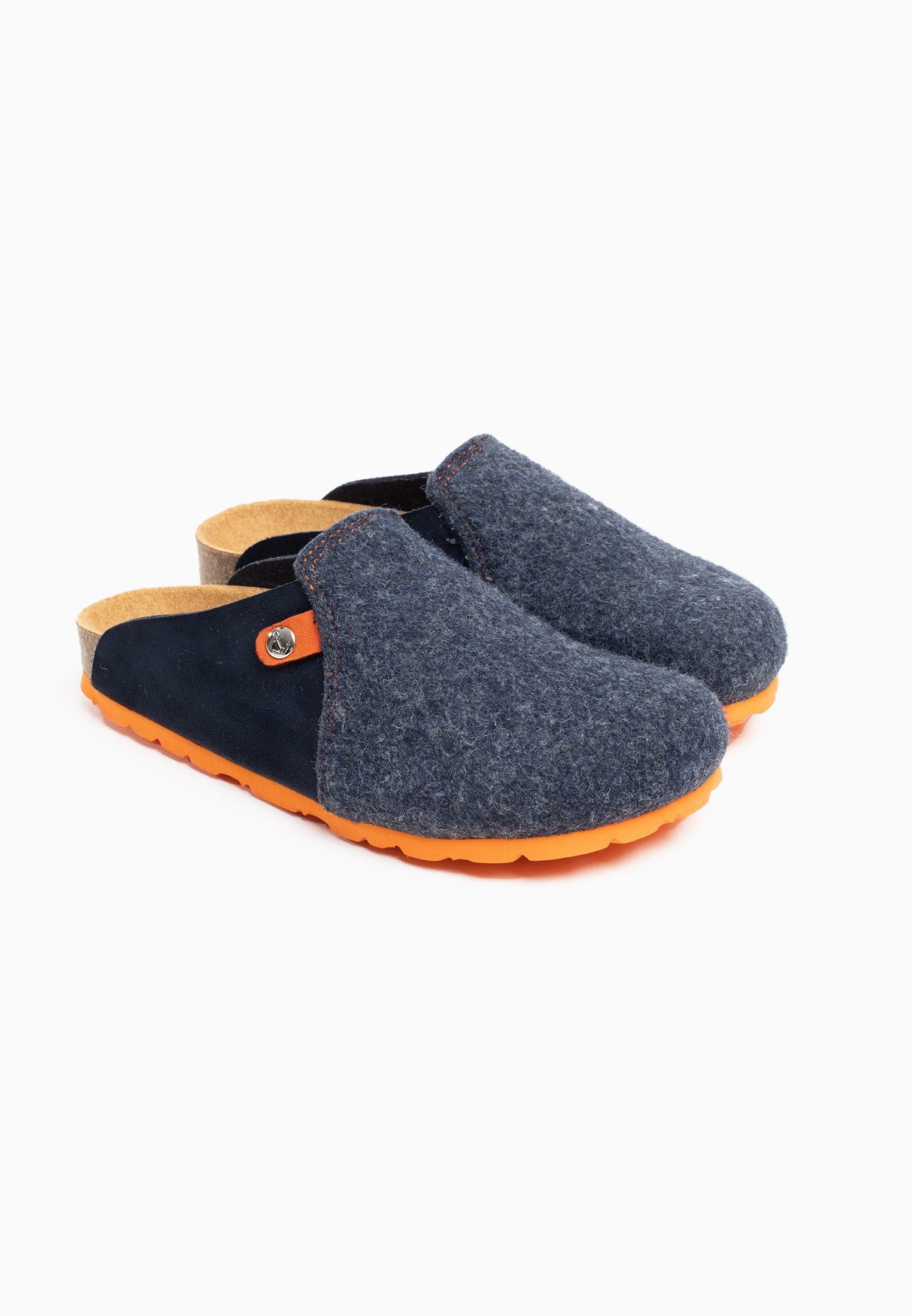 Thorens Navy Blue Clogs