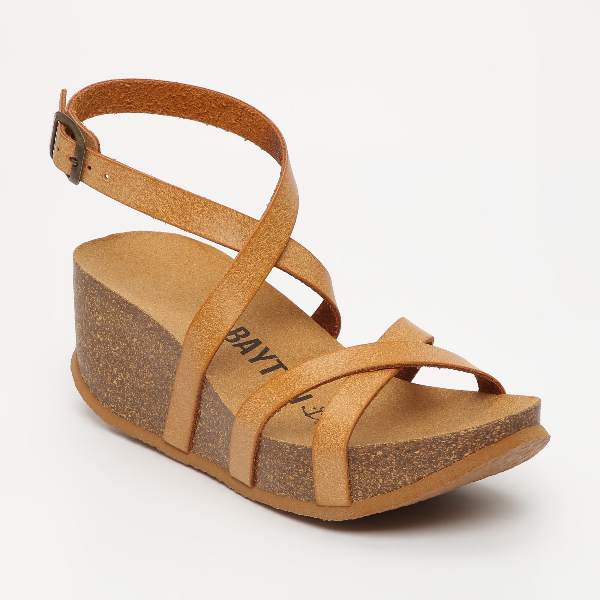 Asteria Camel Wedge and Semi-Wedge Sandals