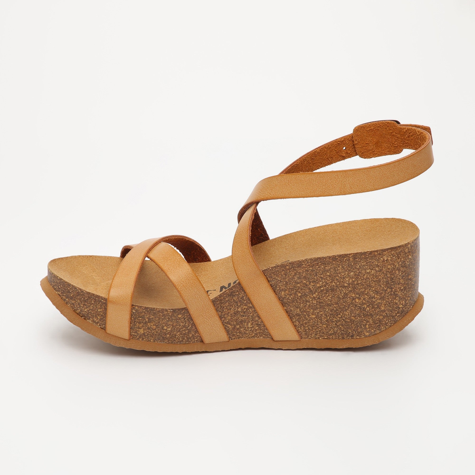 Asteria Camel Wedge and Semi-Wedge Sandals