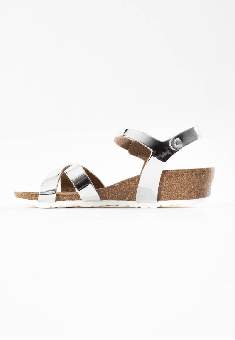 Canberra Silver Wedge and Semi-Wedge Sandals