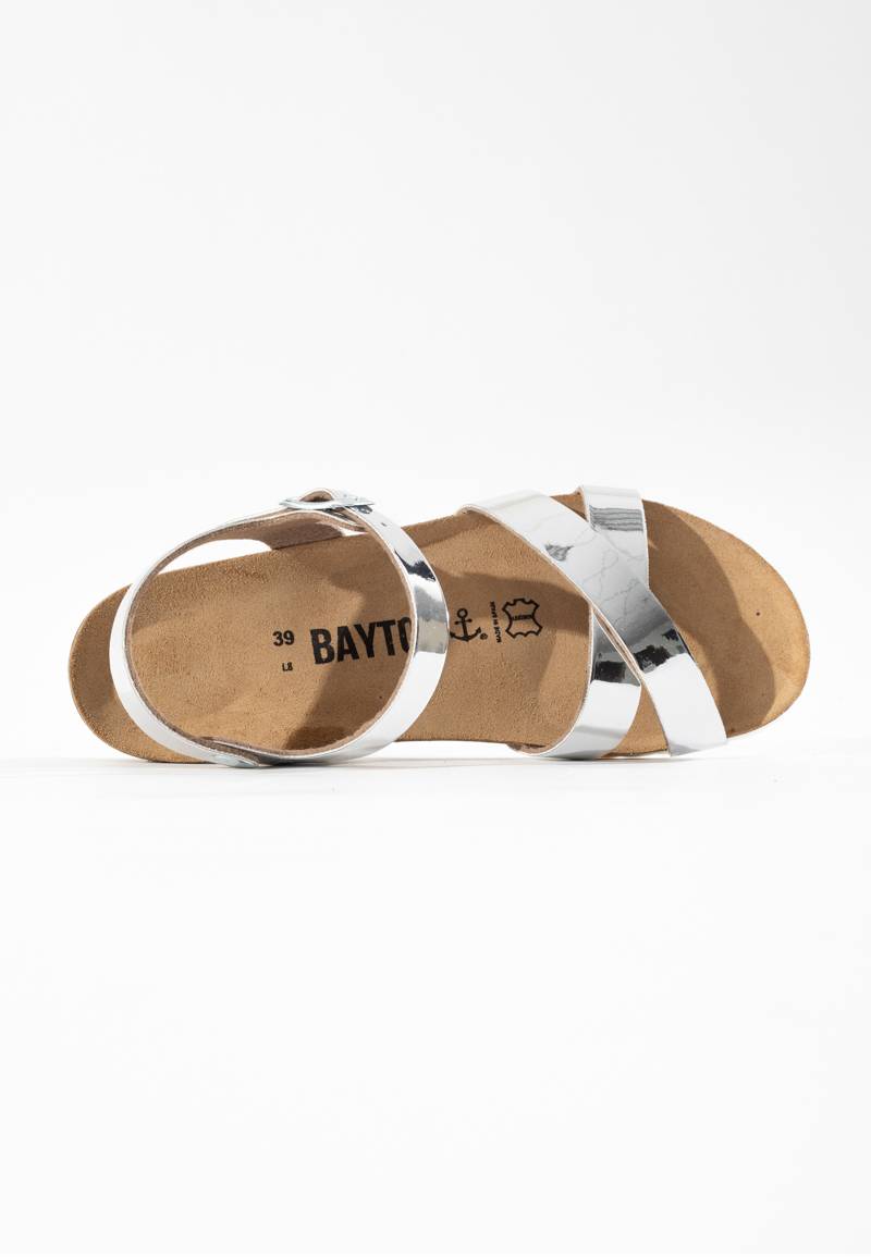 Canberra Silver Wedge and Semi-Wedge Sandals