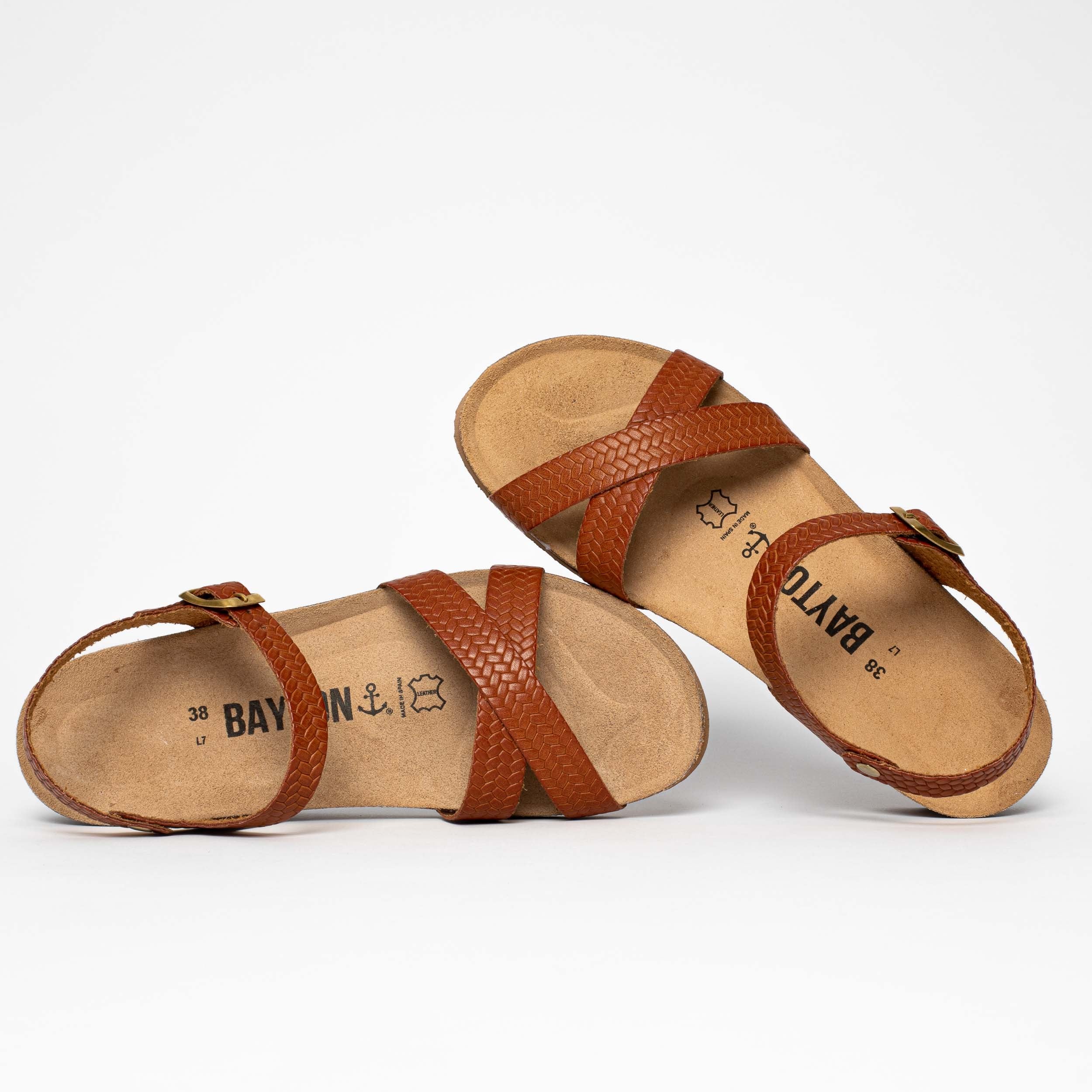 Canberra Camel Wedge and Semi-Wedge Sandals