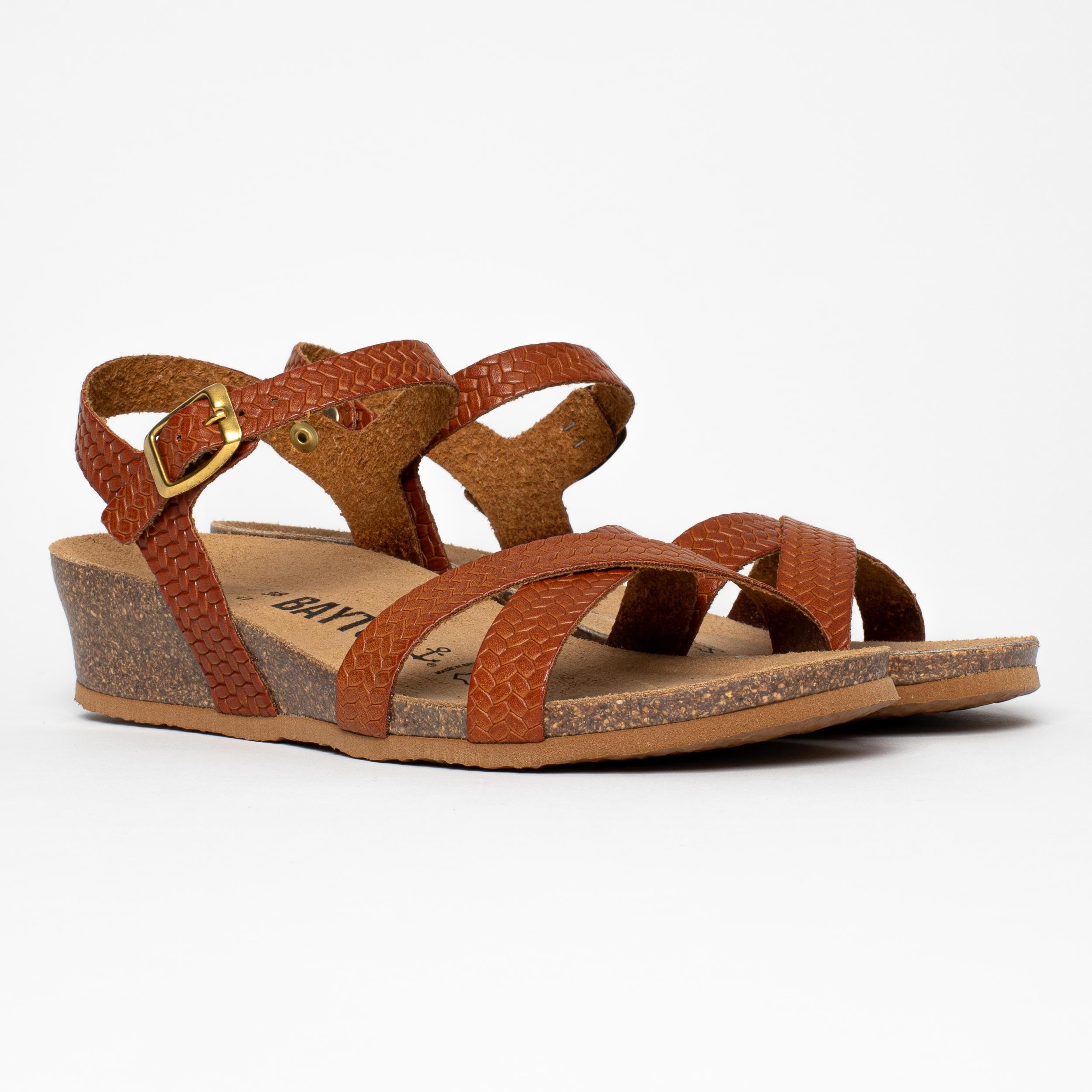 Canberra Camel Wedge and Semi-Wedge Sandals