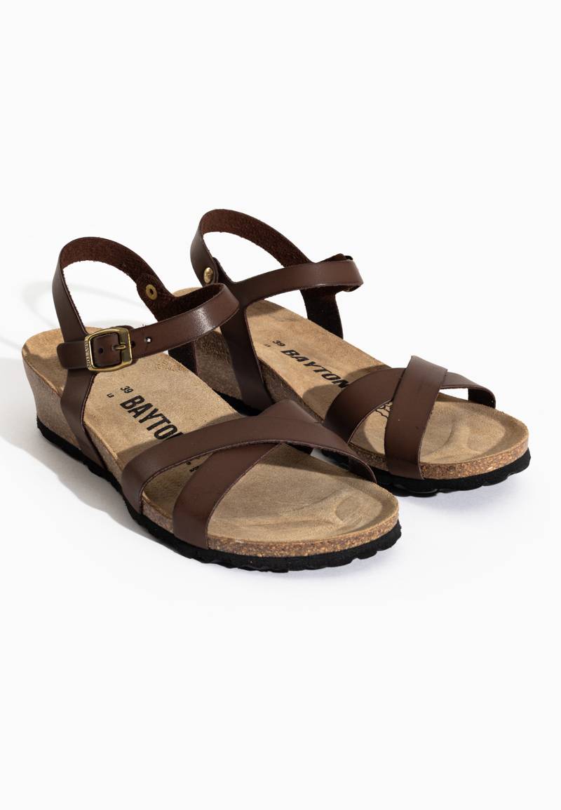 Canberra Brown Wedge and Semi-Wedge Sandals