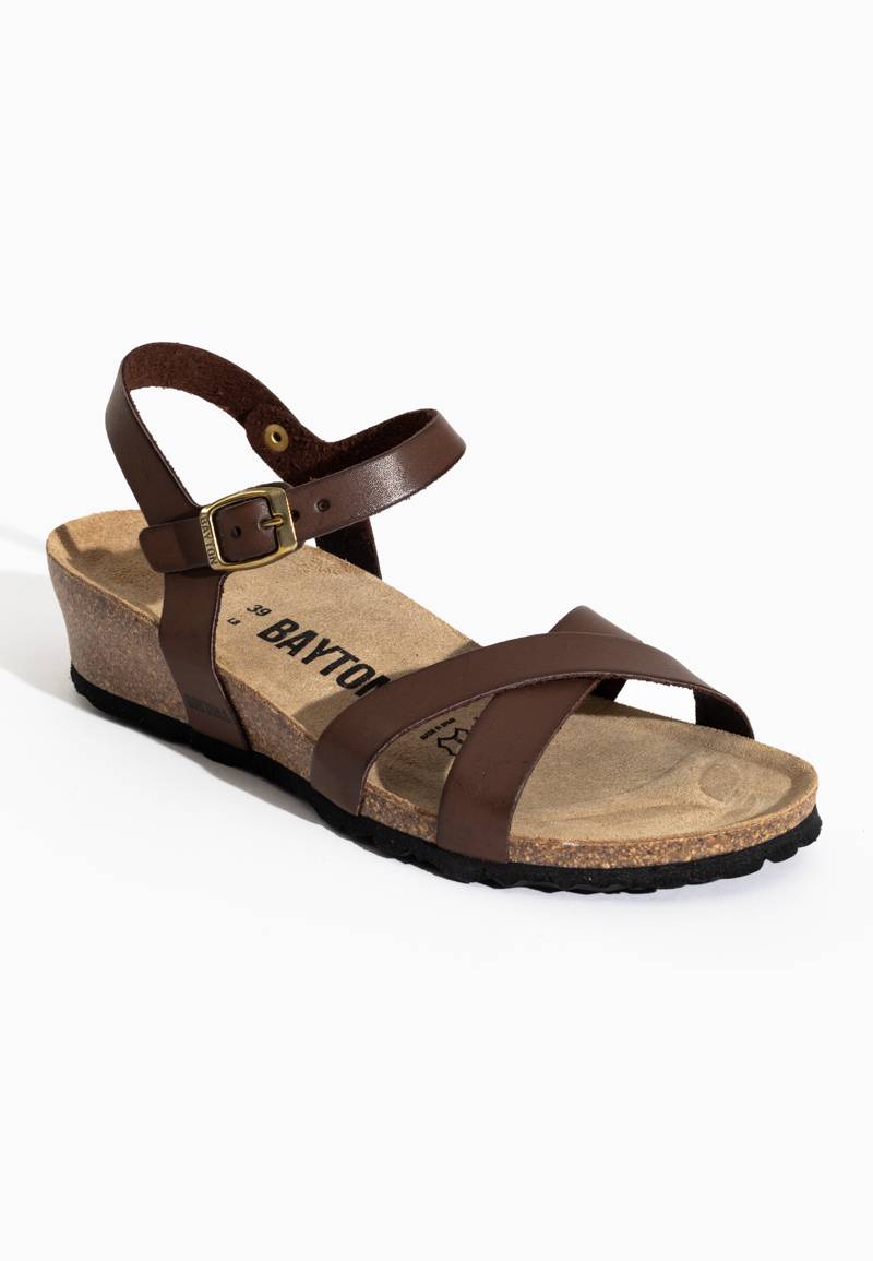 Canberra Brown Wedge and Semi-Wedge Sandals