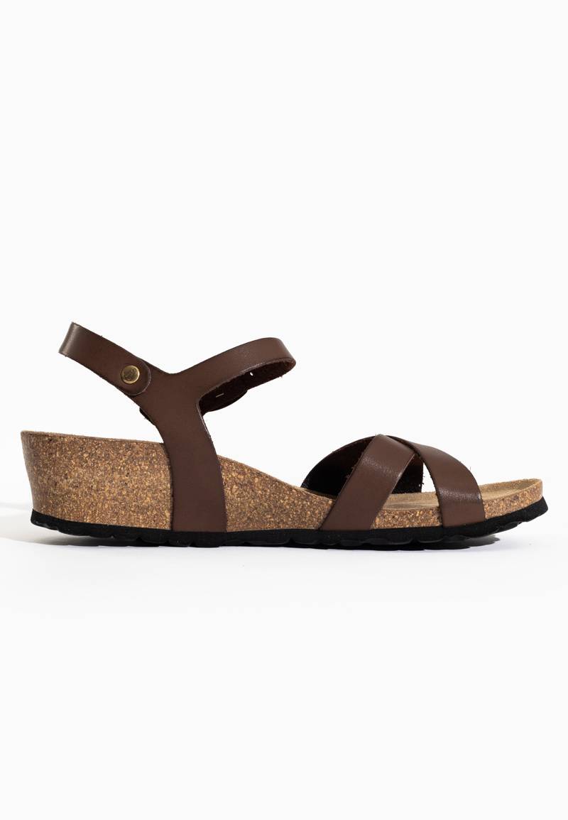 Canberra Brown Wedge and Semi-Wedge Sandals