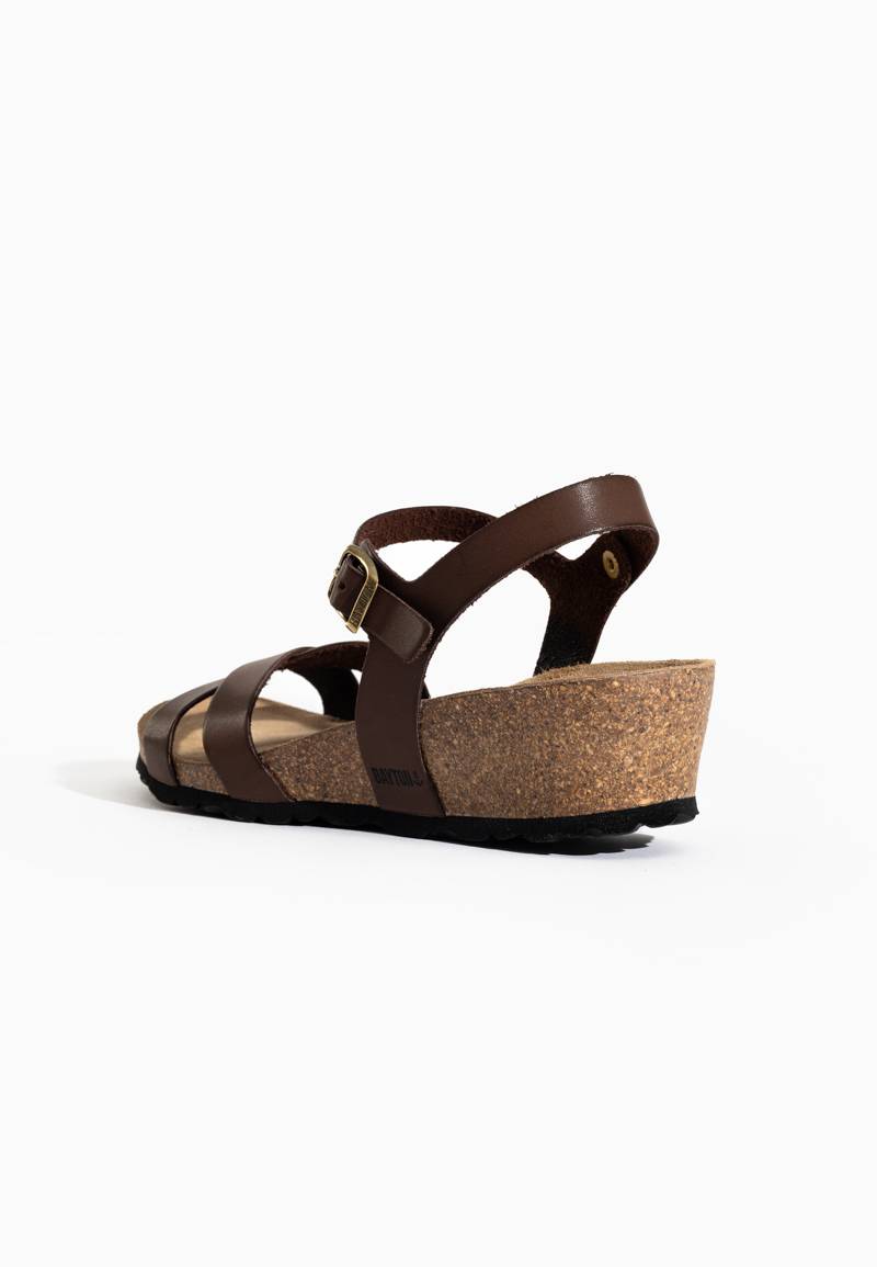 Canberra Brown Wedge and Semi-Wedge Sandals