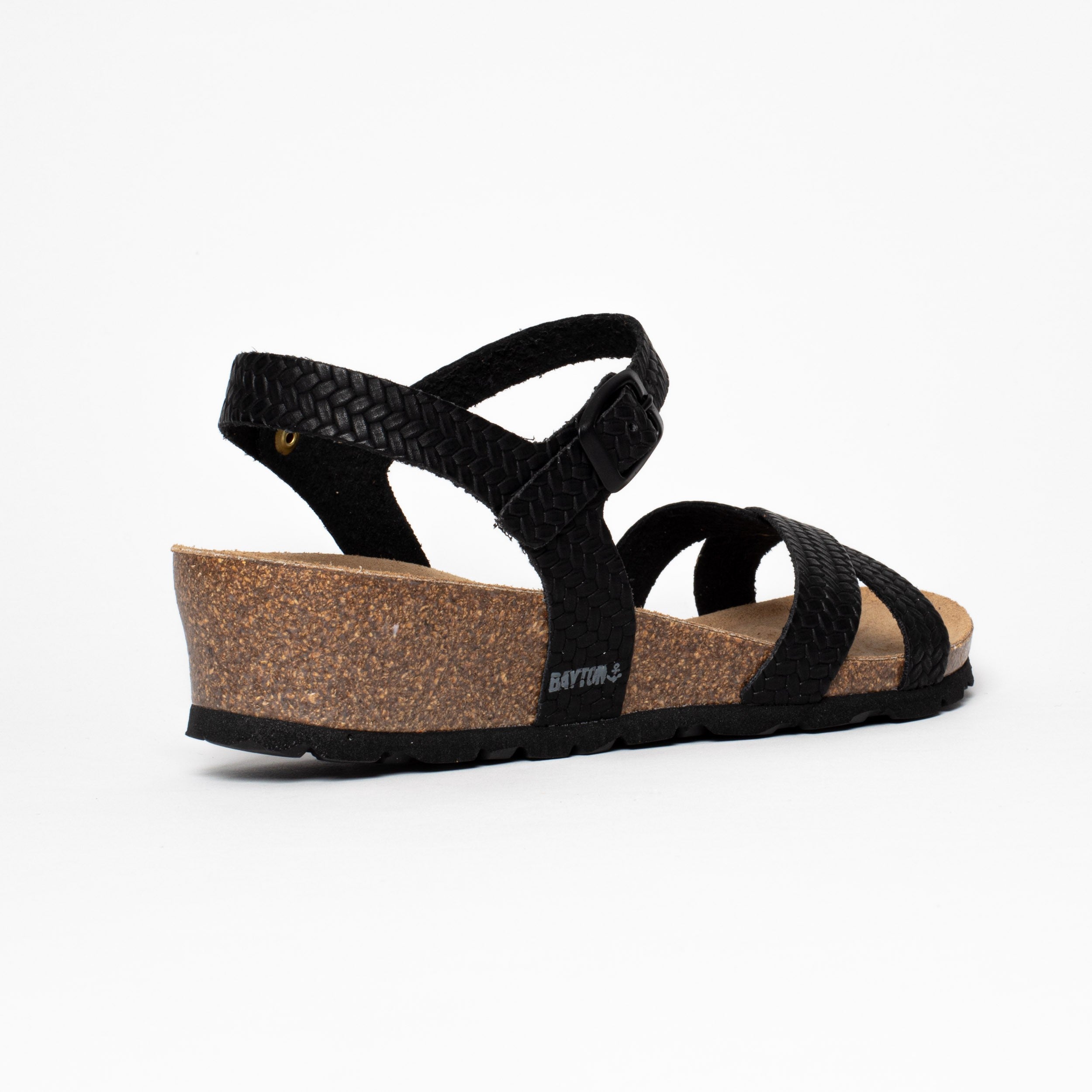 Canberra Black Wedge and Semi-Wedge Sandals