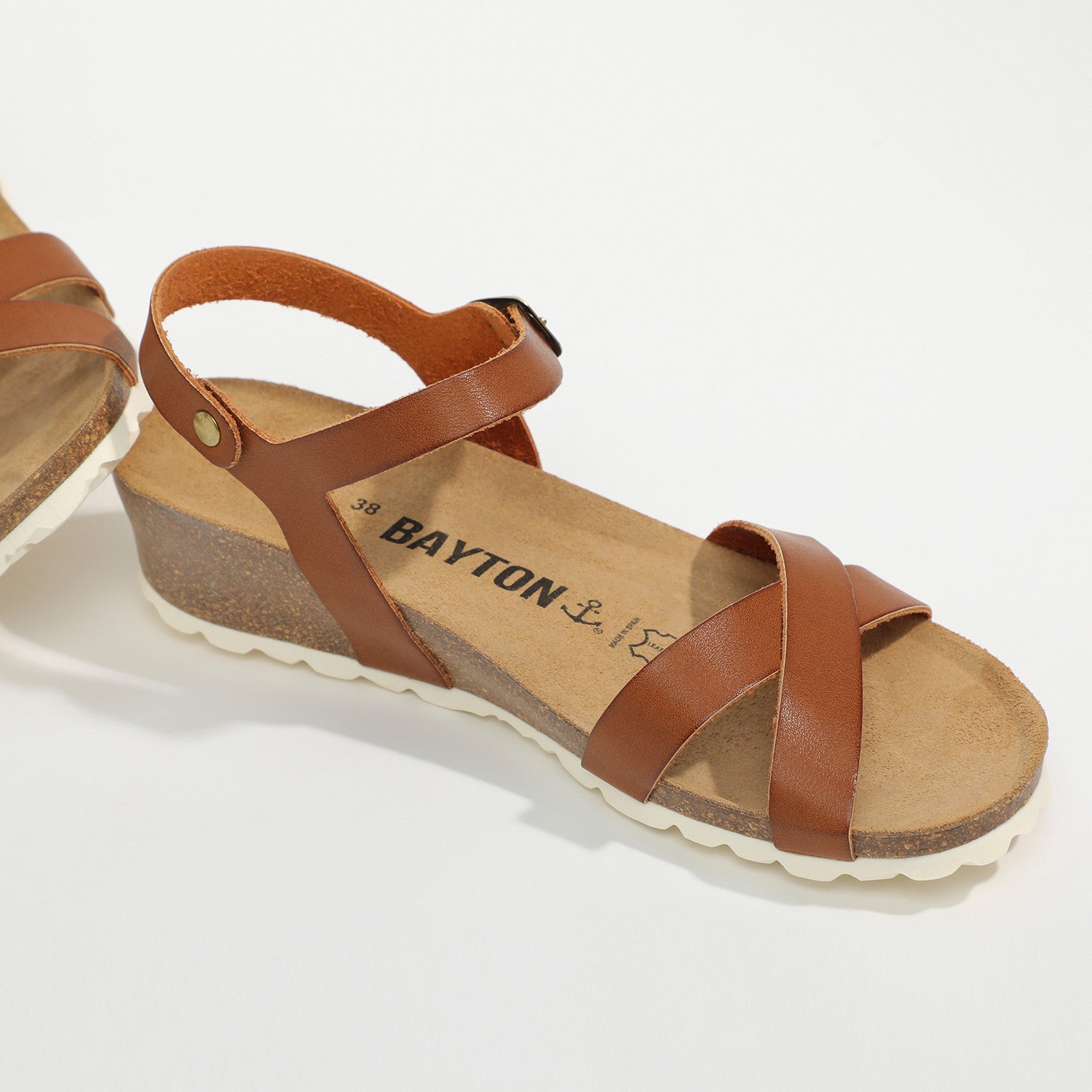 Canberra Tan Wedge and Semi-Wedge Sandals