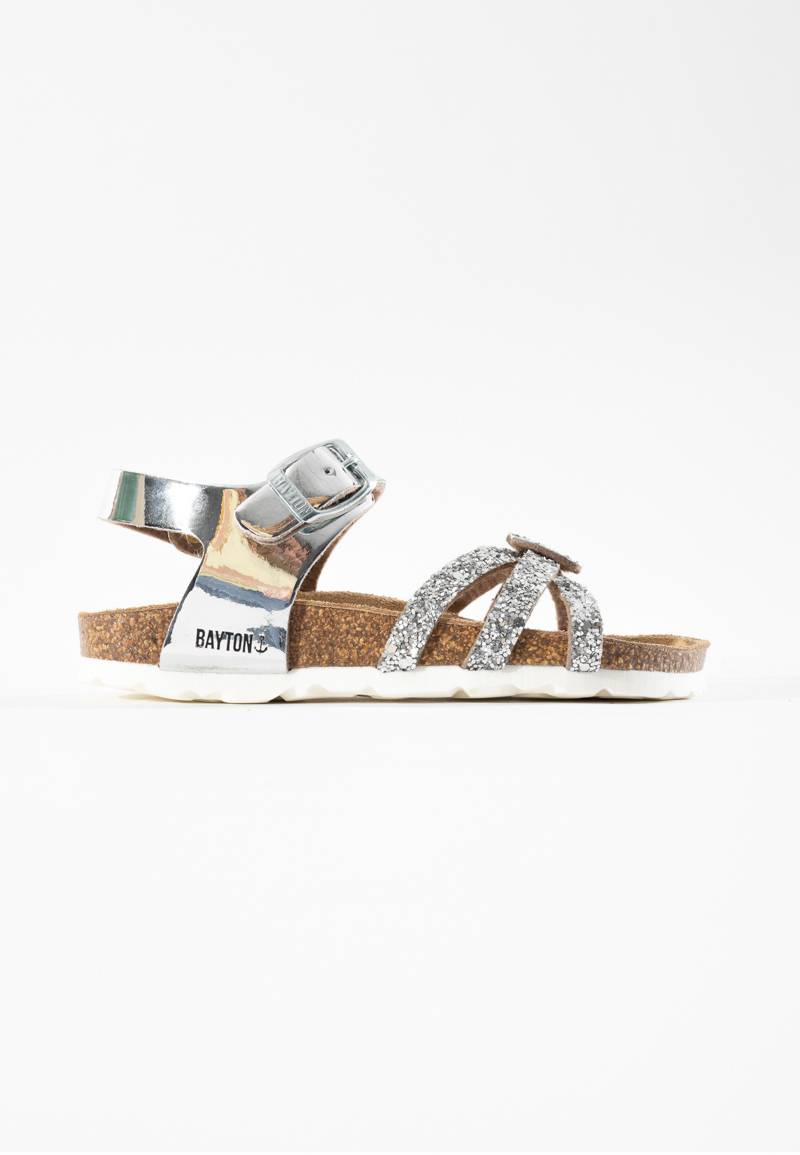 Eirene Silver Multi-Strap Sandals