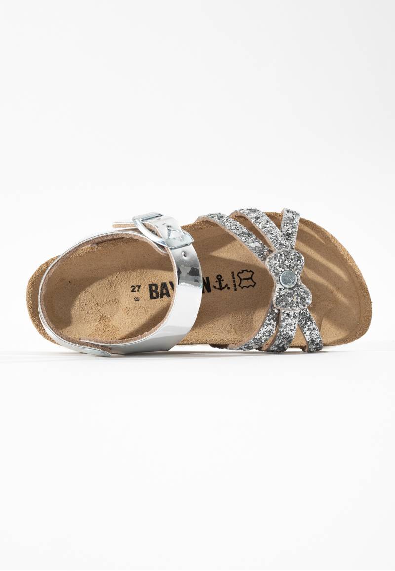 Eirene Silver Multi-Strap Sandals