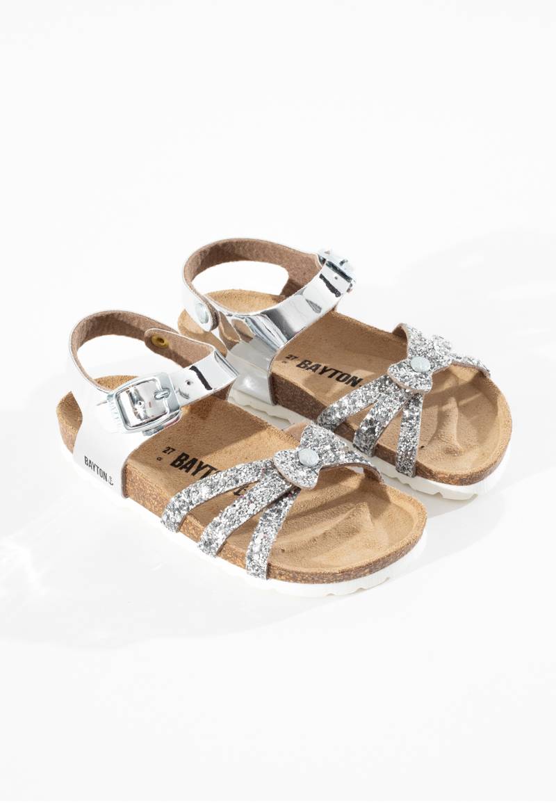 Eirene Silver Multi-Strap Sandals