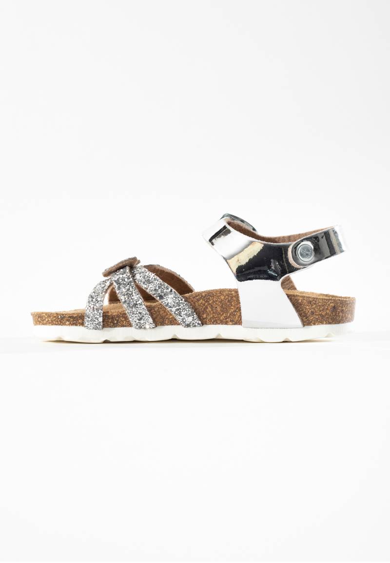 Eirene Silver Multi-Strap Sandals