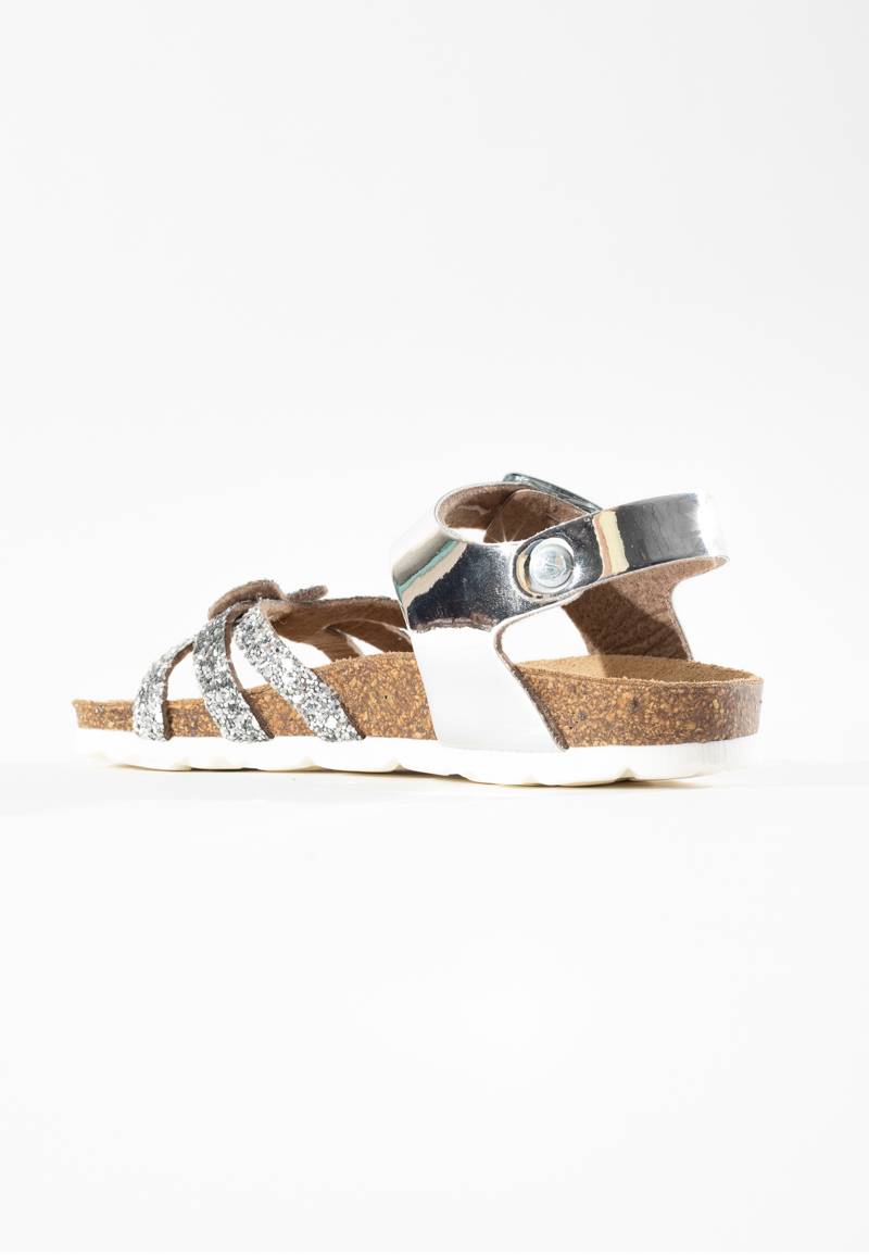 Eirene Silver Multi-Strap Sandals