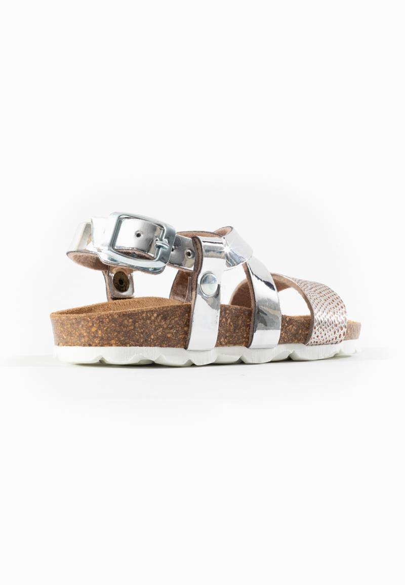 Enyo Silver Multi-Strap Sandals