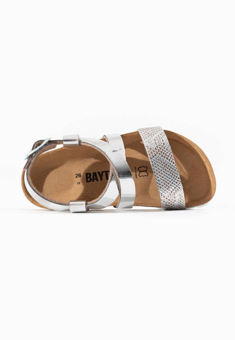 Enyo Silver Multi-Strap Sandals