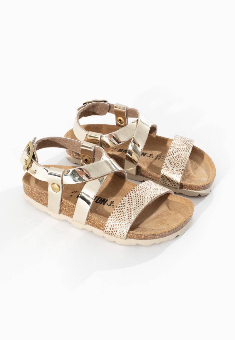 Enyo Platinum Multi-Strap Sandals