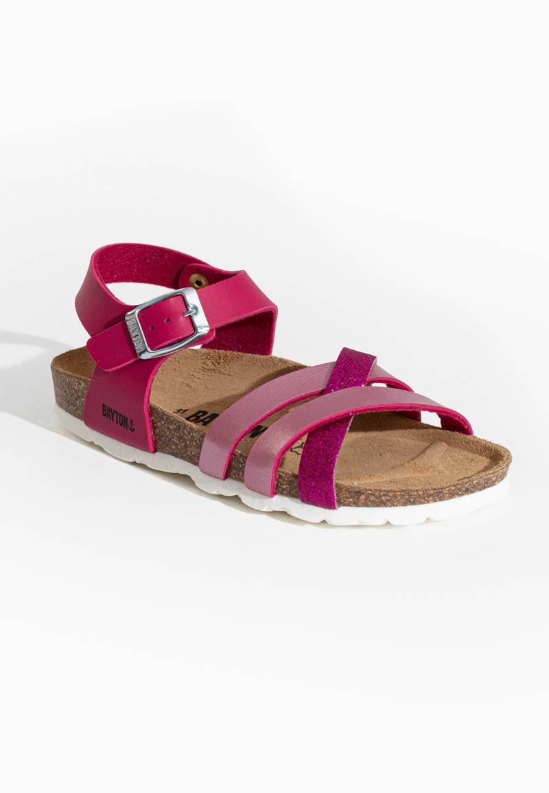 Hestia Fuschia Multi-Strap Sandals