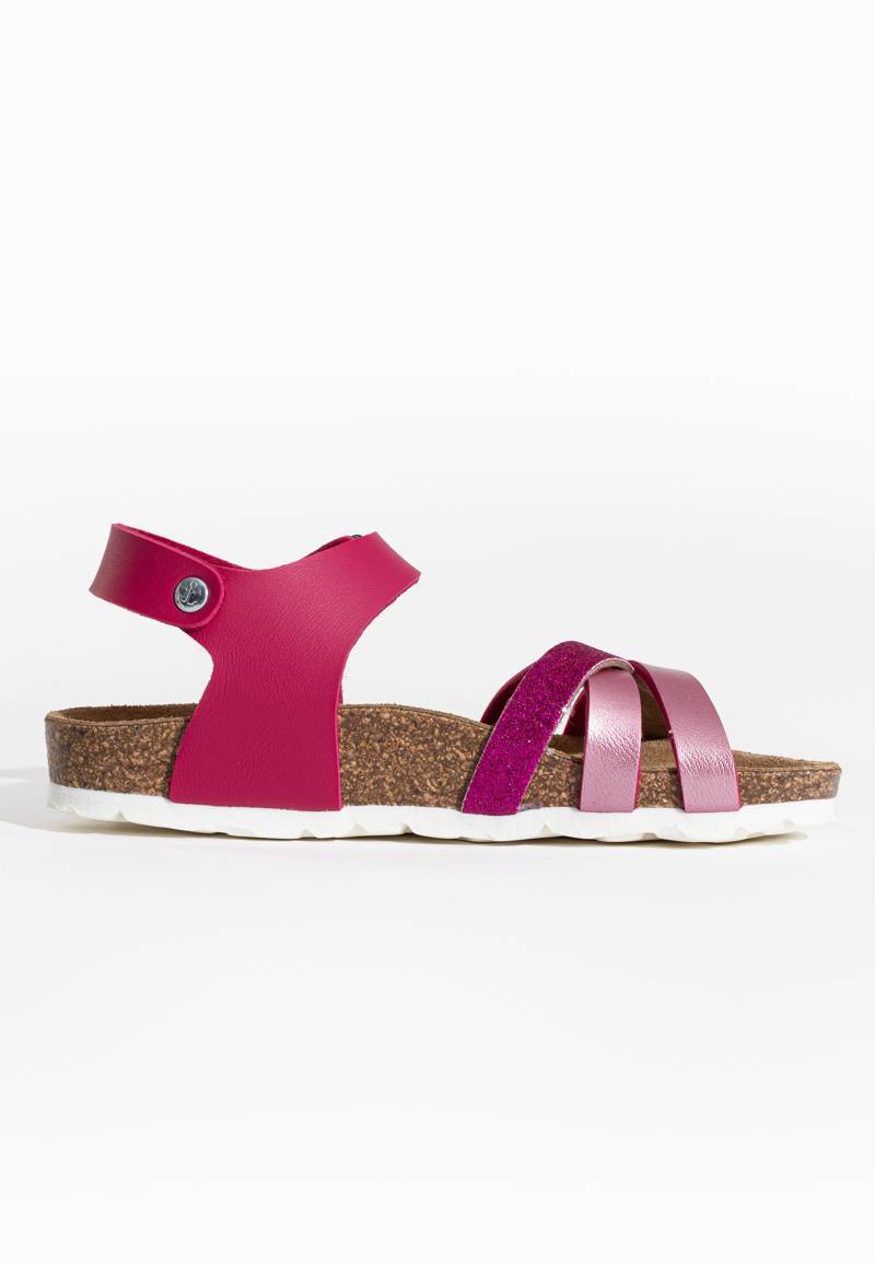 Hestia Fuschia Multi-Strap Sandals