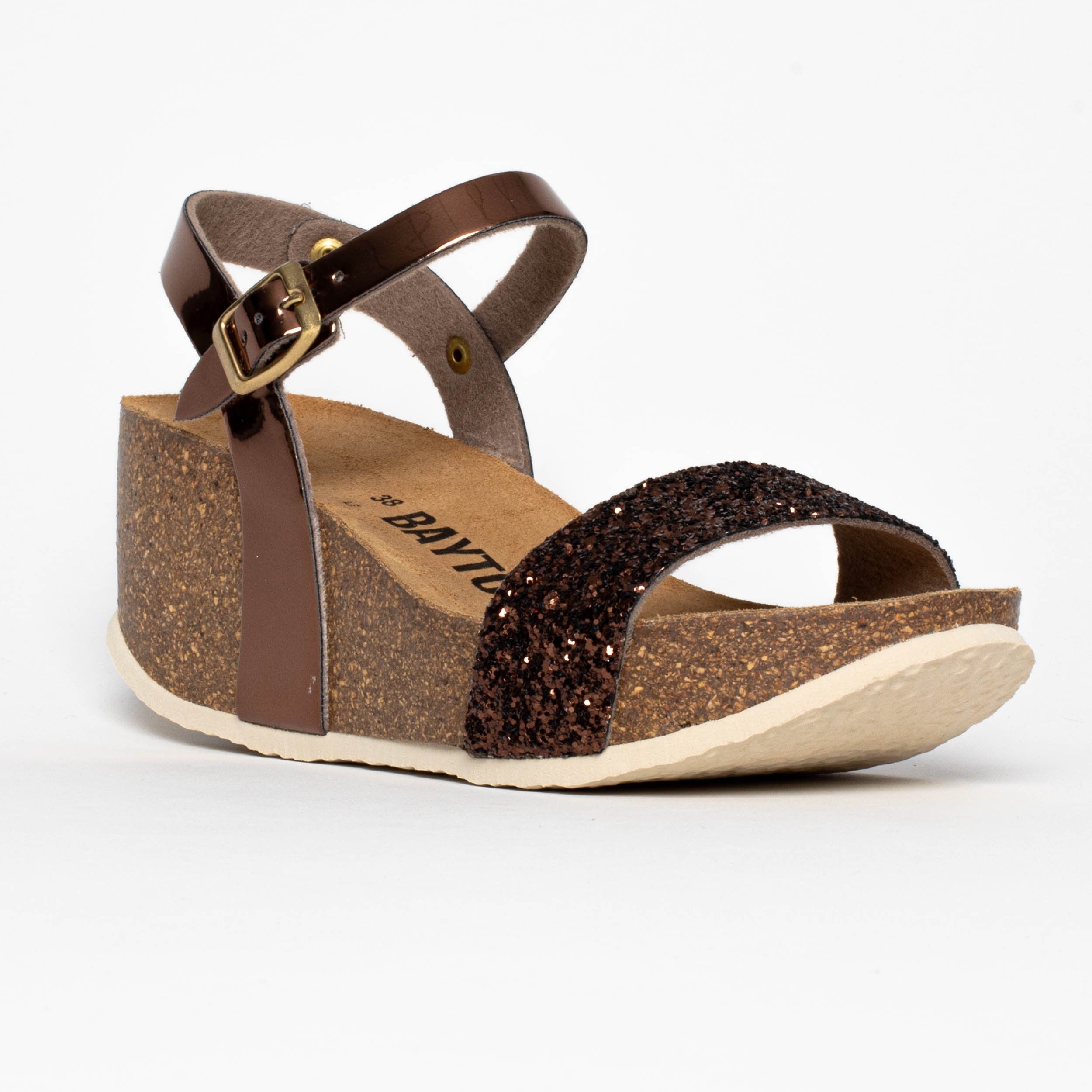 Hyas Bronze Wedge and Semi-Wedge Sandals