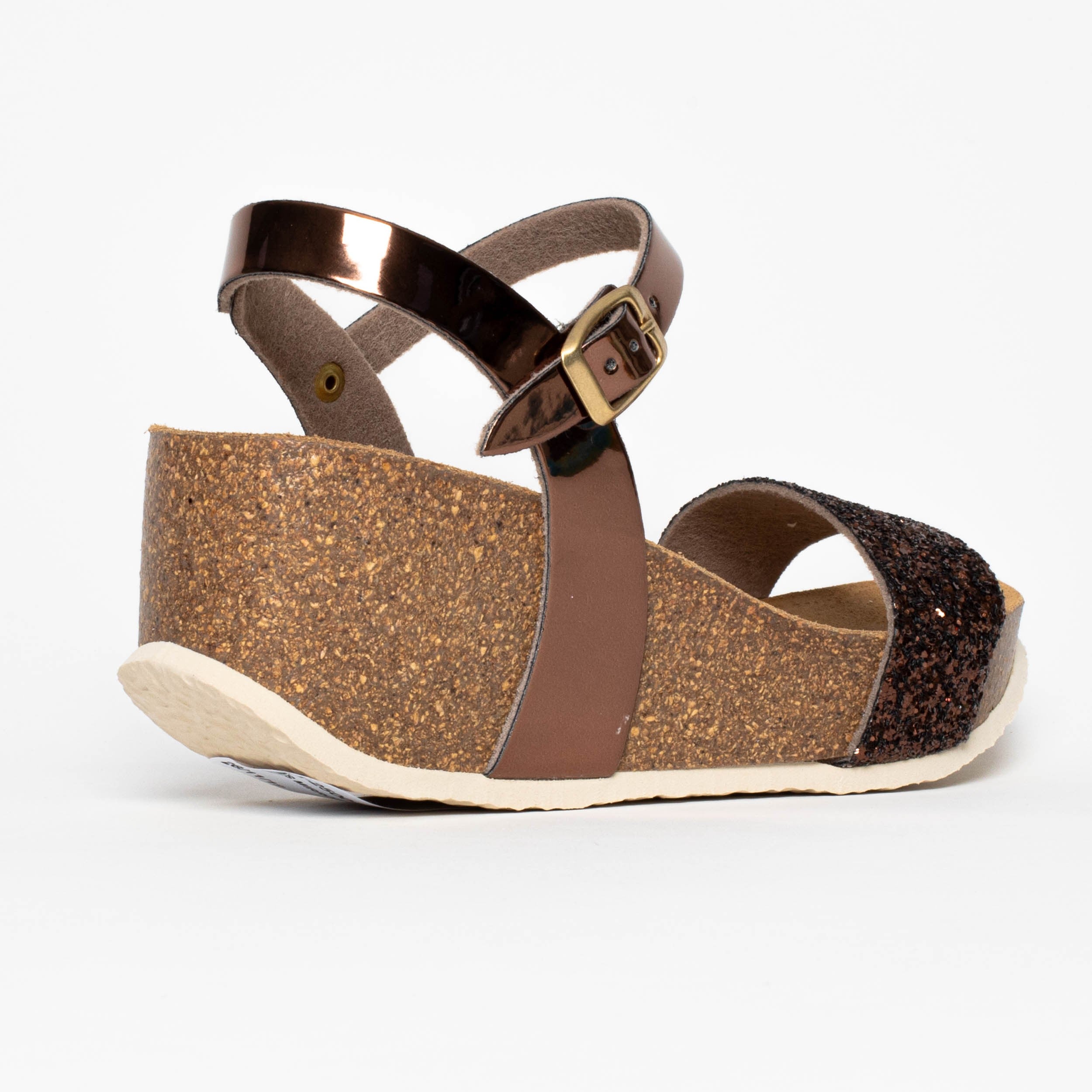 Hyas Bronze Wedge and Semi-Wedge Sandals