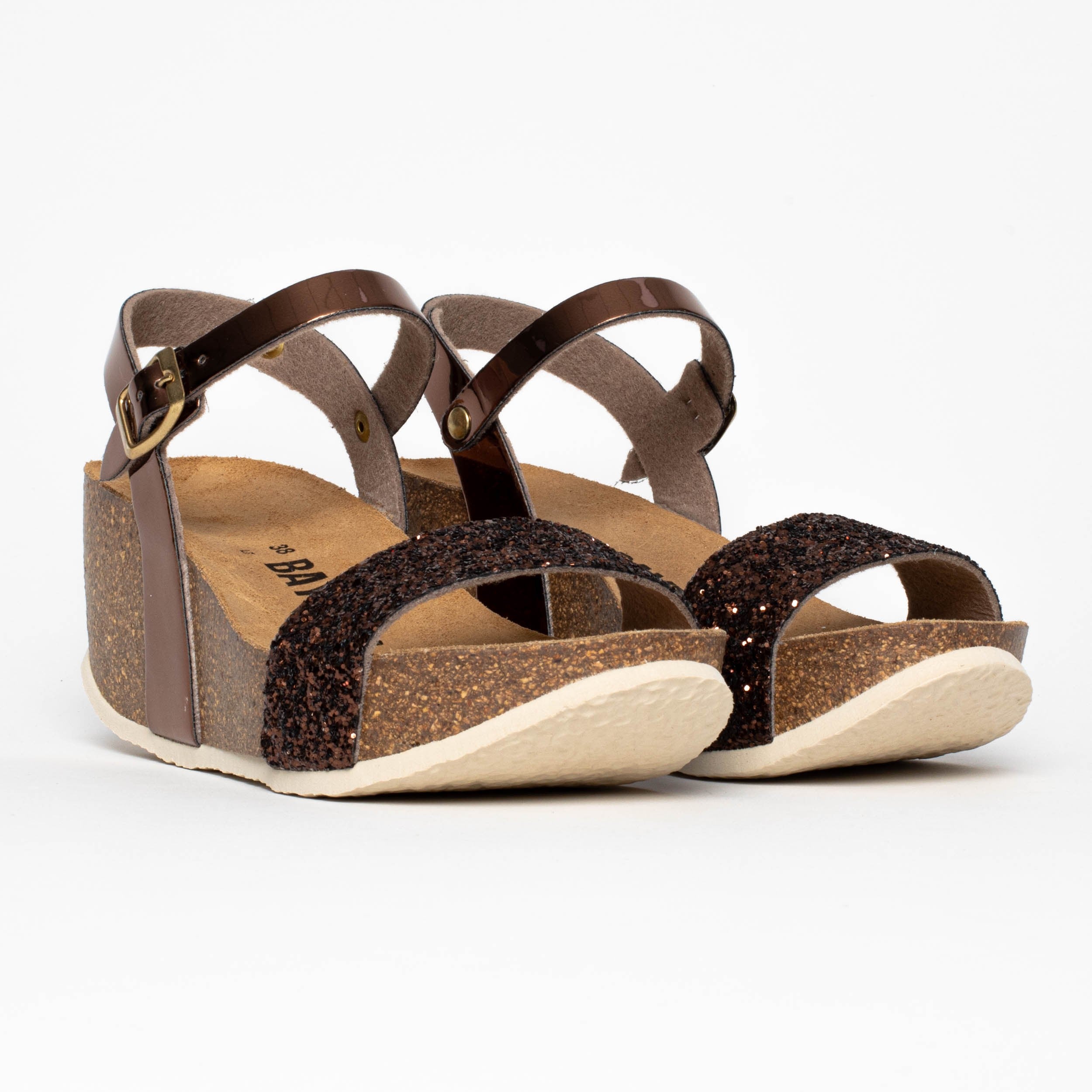 Hyas Bronze Wedge and Semi-Wedge Sandals