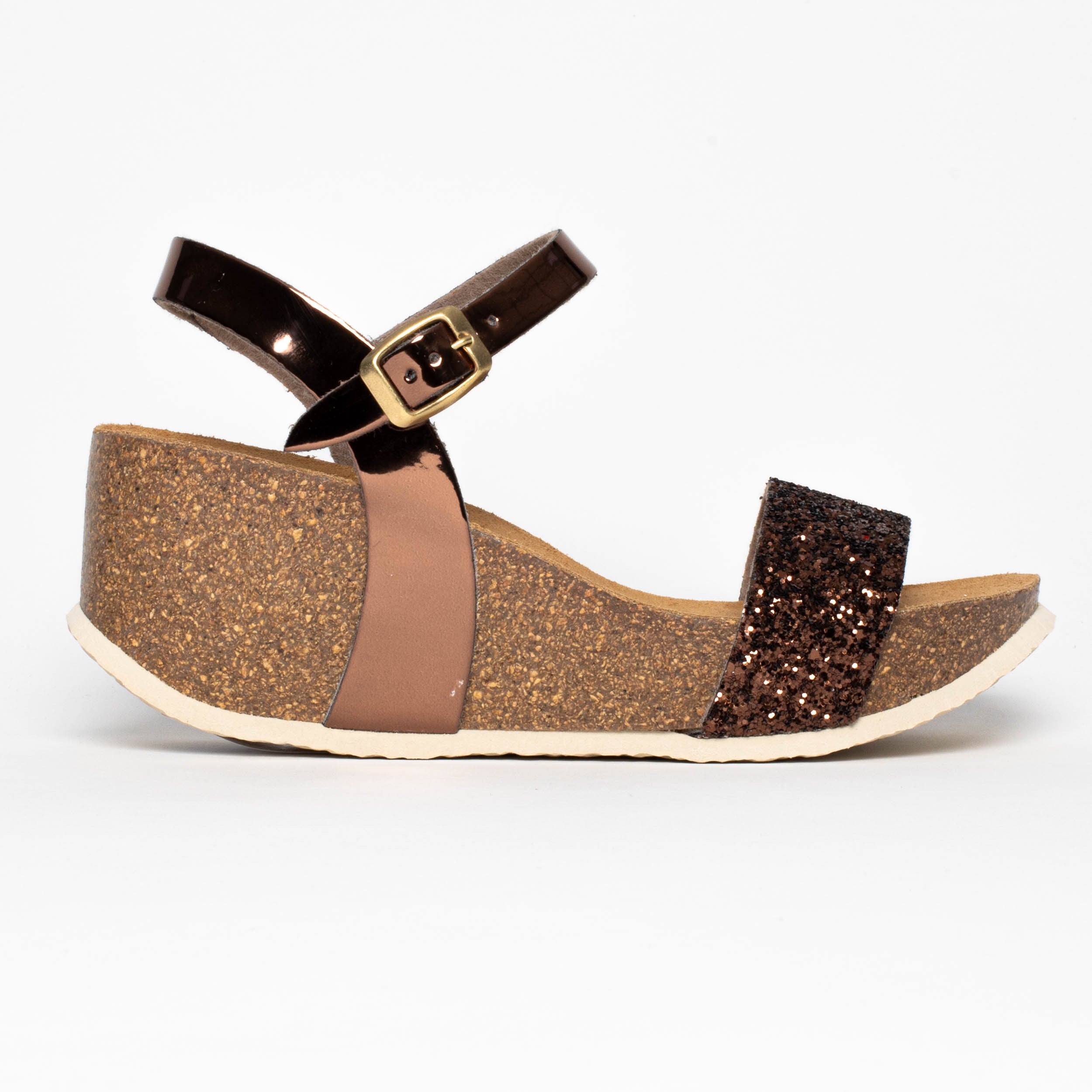 Hyas Bronze Wedge and Semi-Wedge Sandals