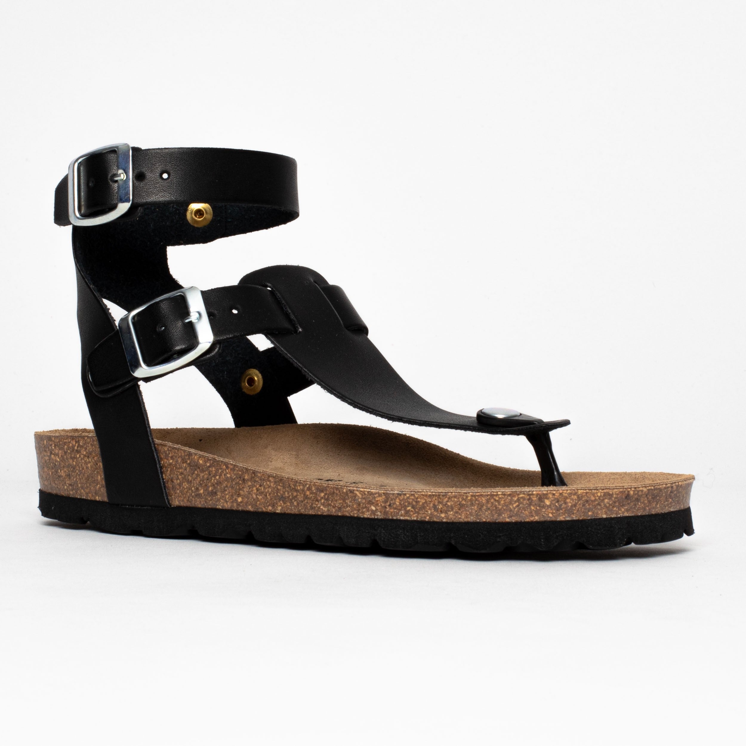 Kwinana Black Toe Post Sandals