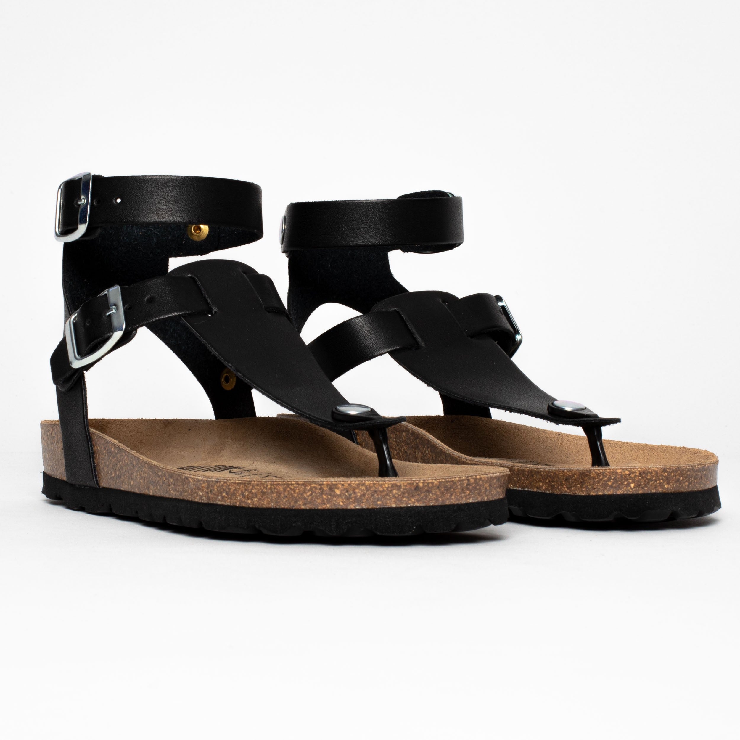 Kwinana Black Toe Post Sandals