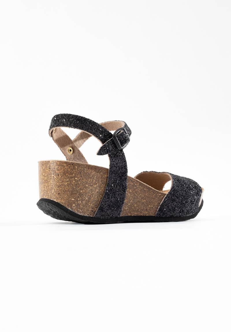 Maya Black Wedge and Semi-Wedge Sandals