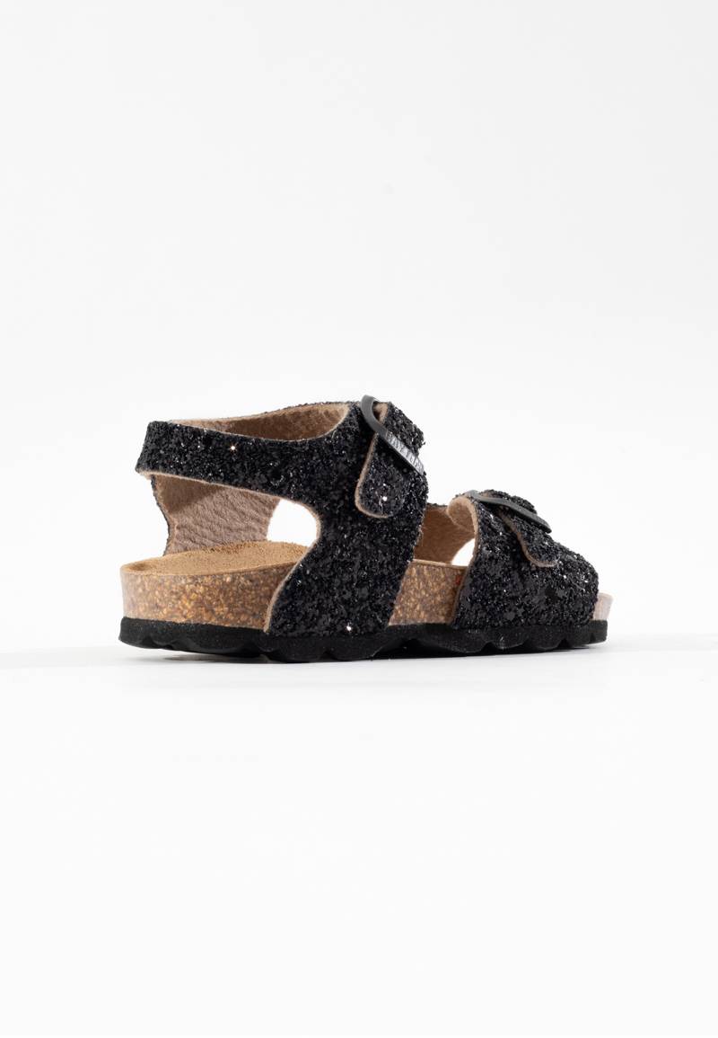 Pegase Black Multi-Strap Sandals