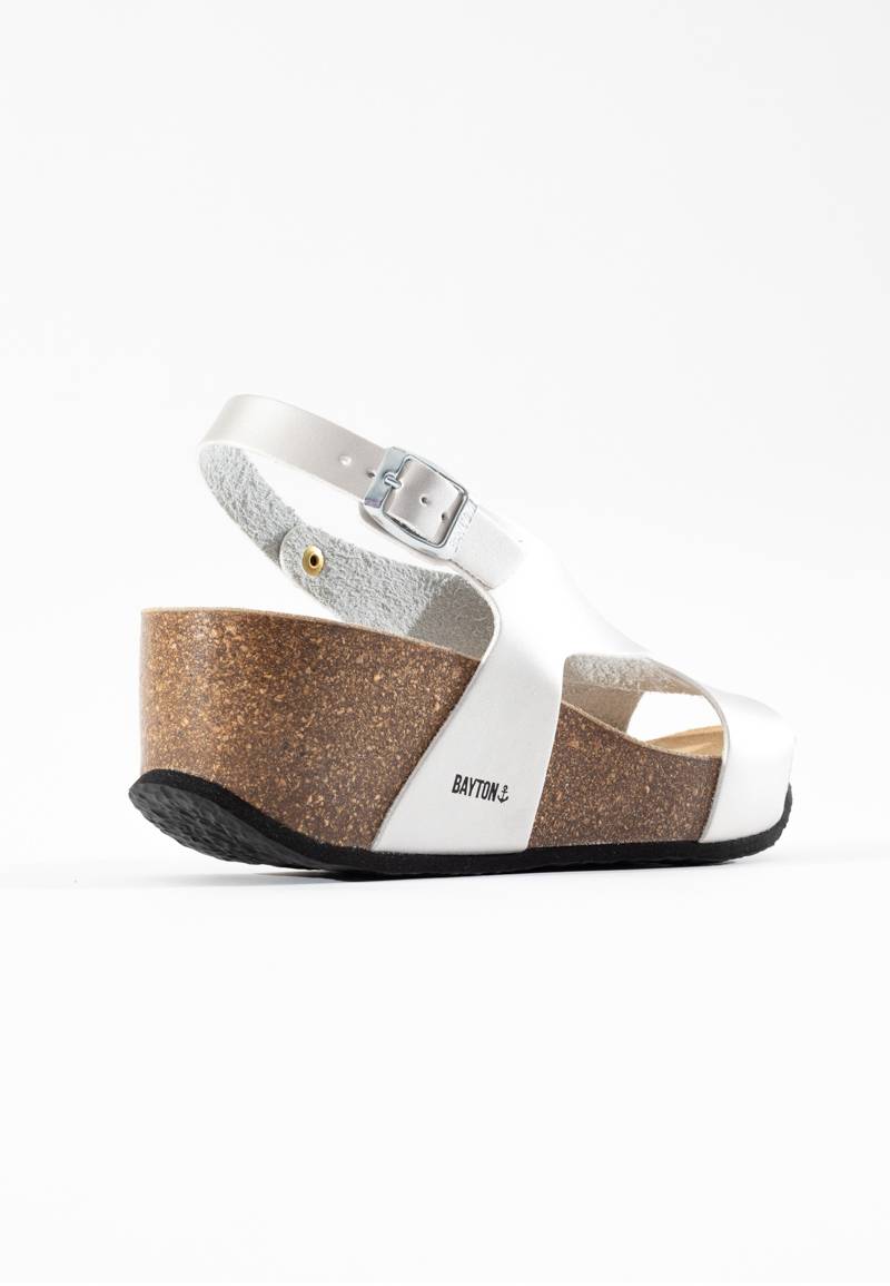 Rea Silver Wedge and Semi-Wedge Sandals