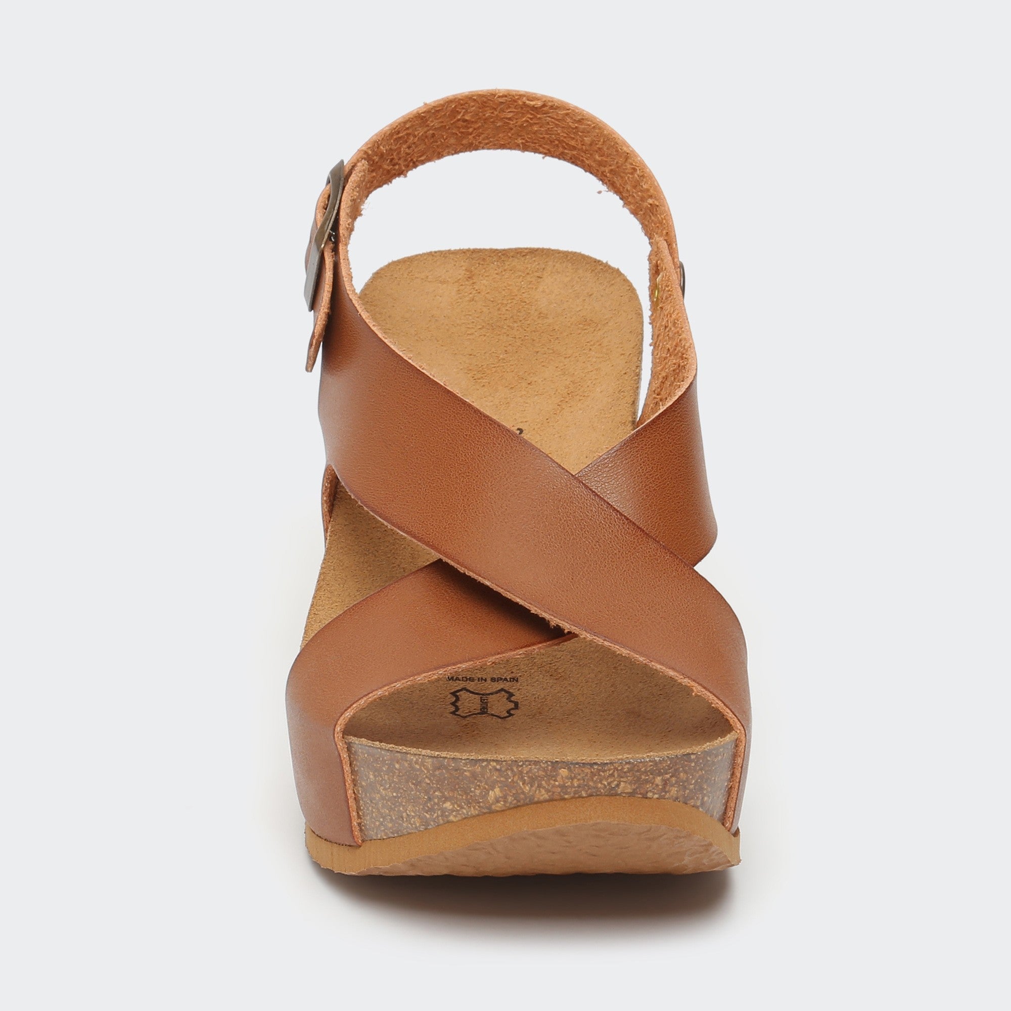 Rea Camel Wedge and Semi-Wedge Sandals