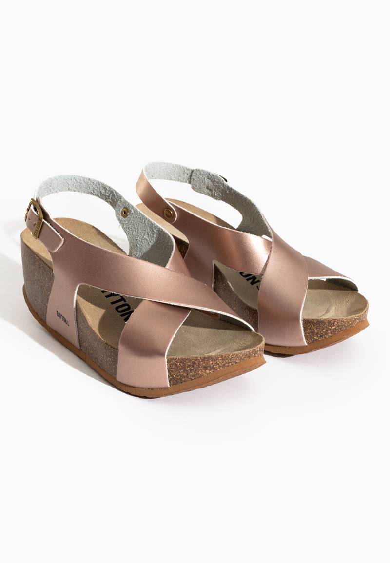 Rea Rose Gold Wedge and Semi-Wedge Sandals