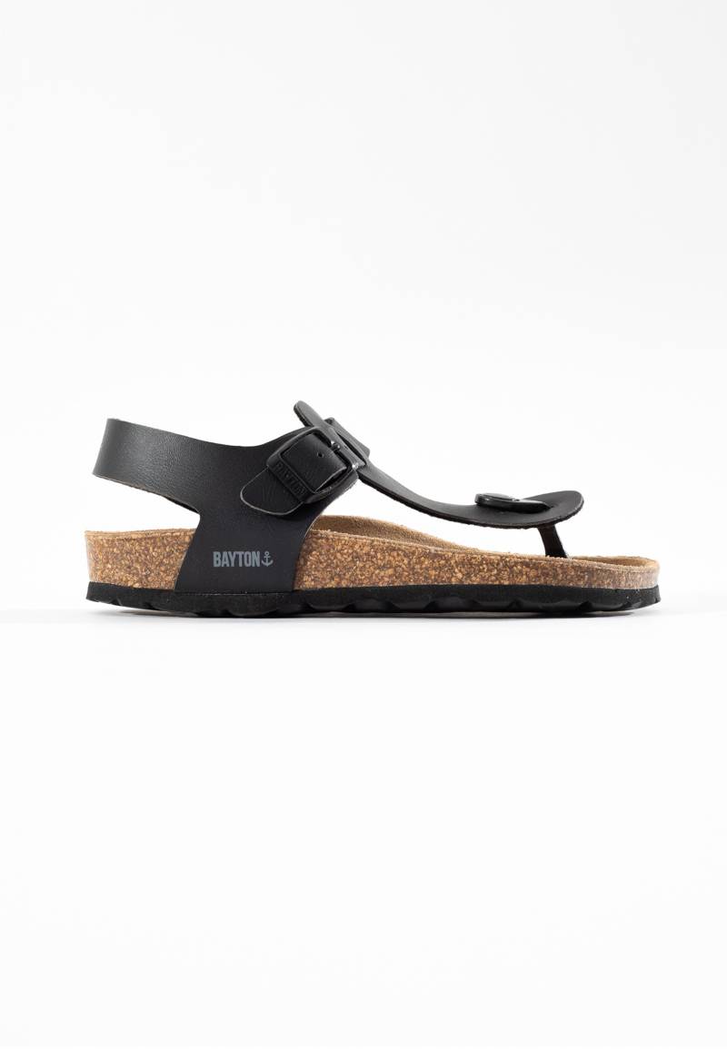 Sandalias Rhea con puntera abierta Negro