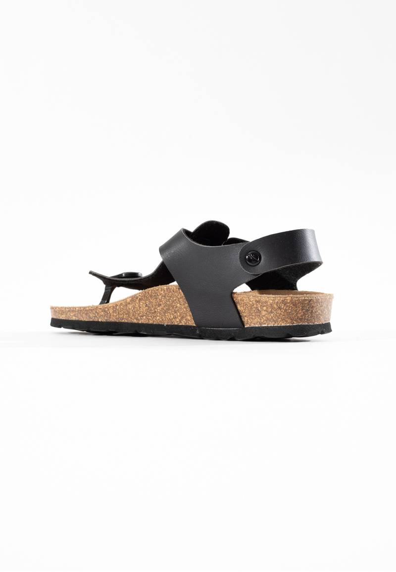 Sandalias Rhea con puntera abierta Negro