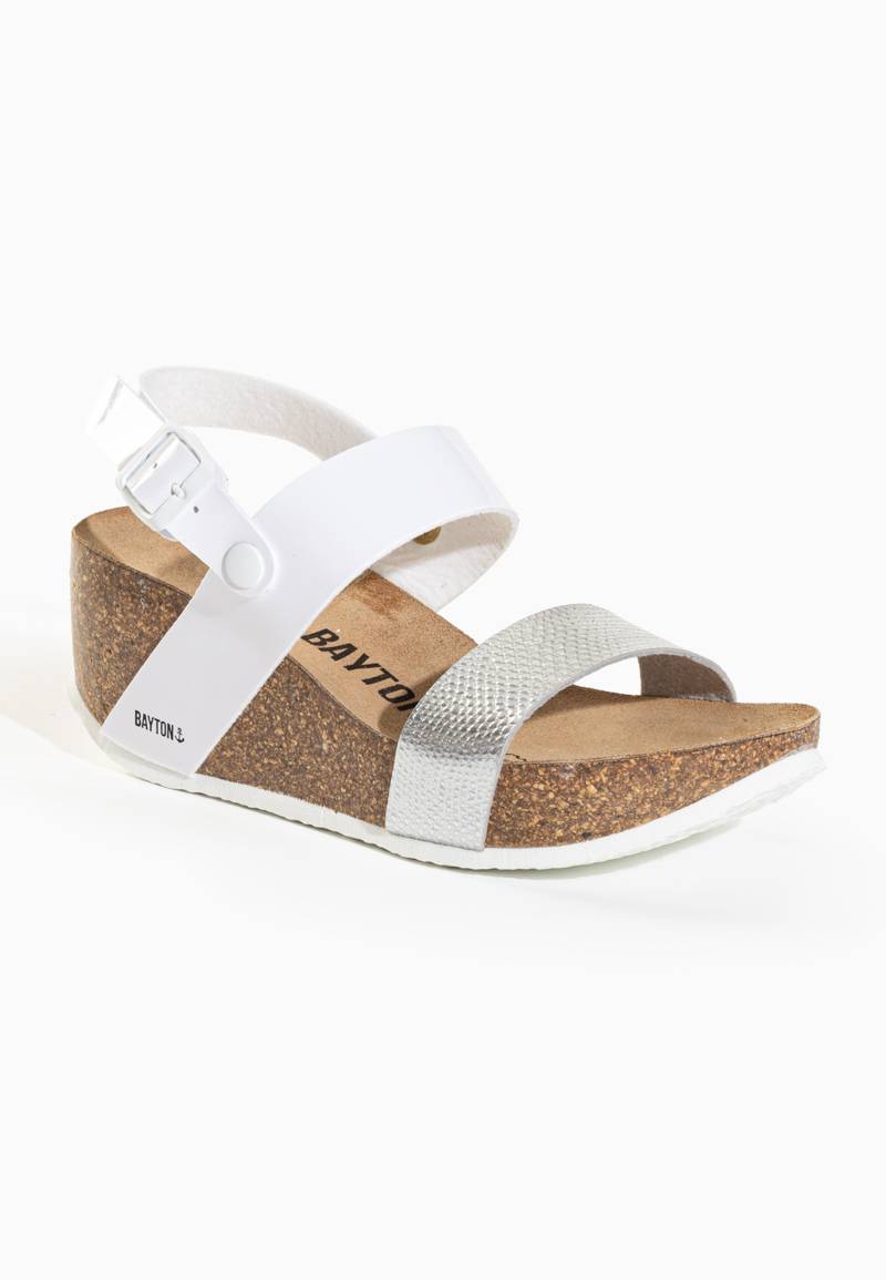 Sandalias Selene Cuña Y Semicuña Blanco