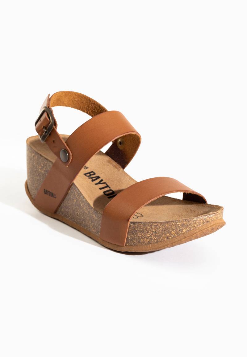 Selene Camel Wedge and Semi-Wedge Sandals