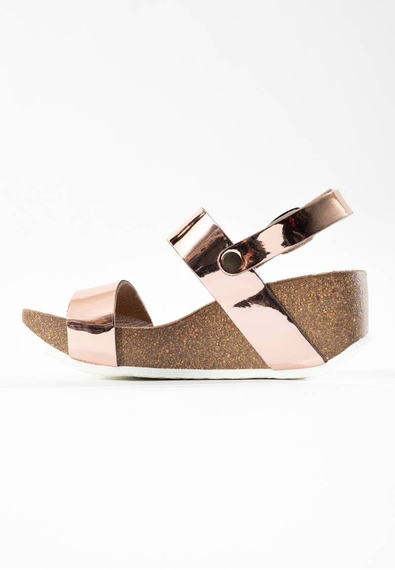 Selene Rose Gold Wedge and Semi-Wedge Sandals