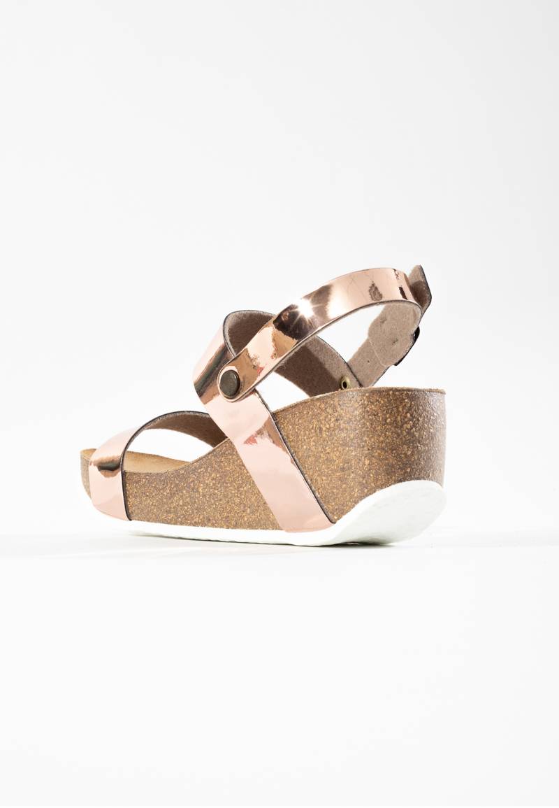 Selene Rose Gold Wedge and Semi-Wedge Sandals