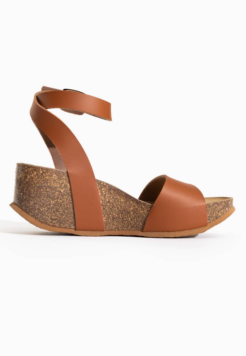 Sandalias Sol Cuña y Semicuña Camel