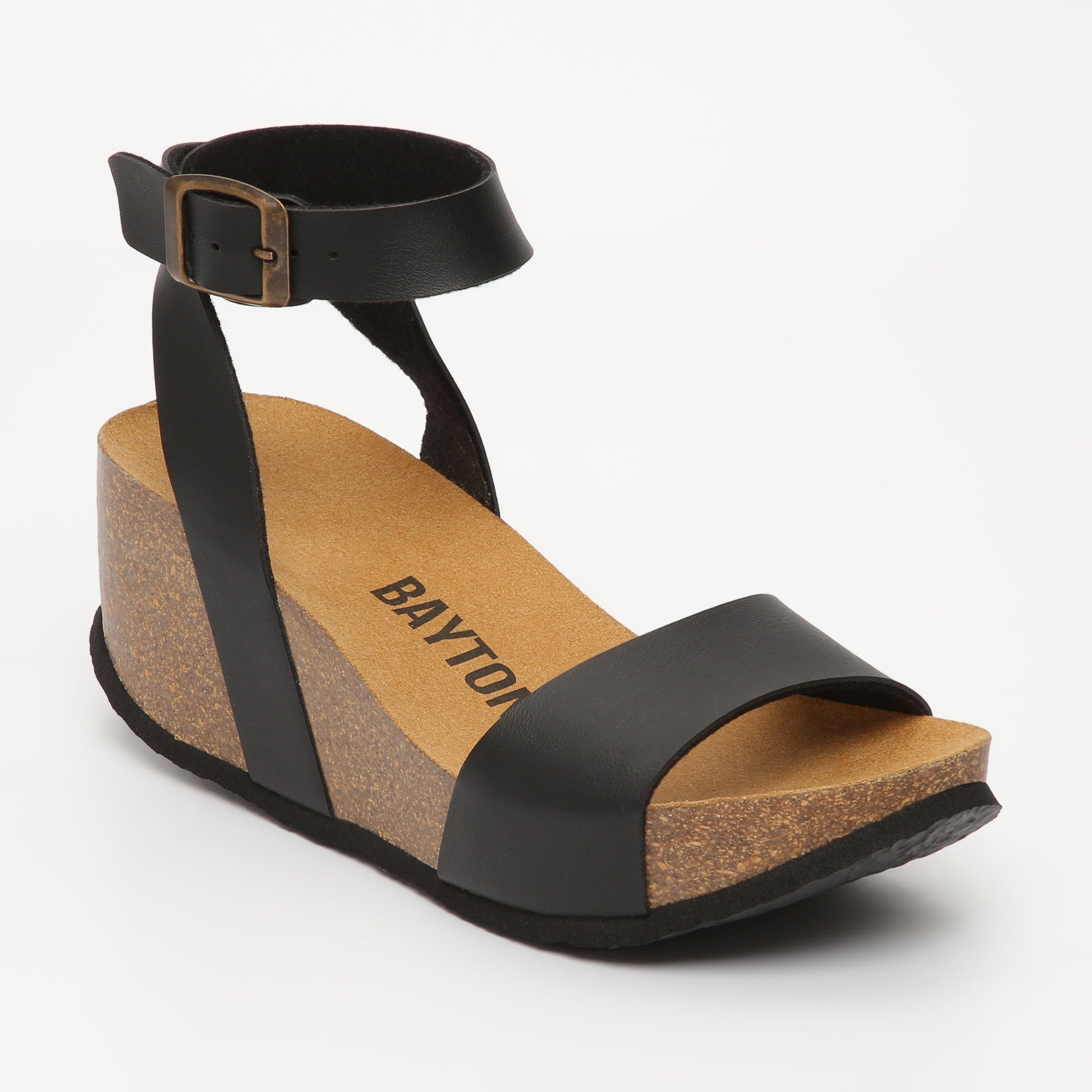 Black Sol Wedge and Semi-Wedge Sandals