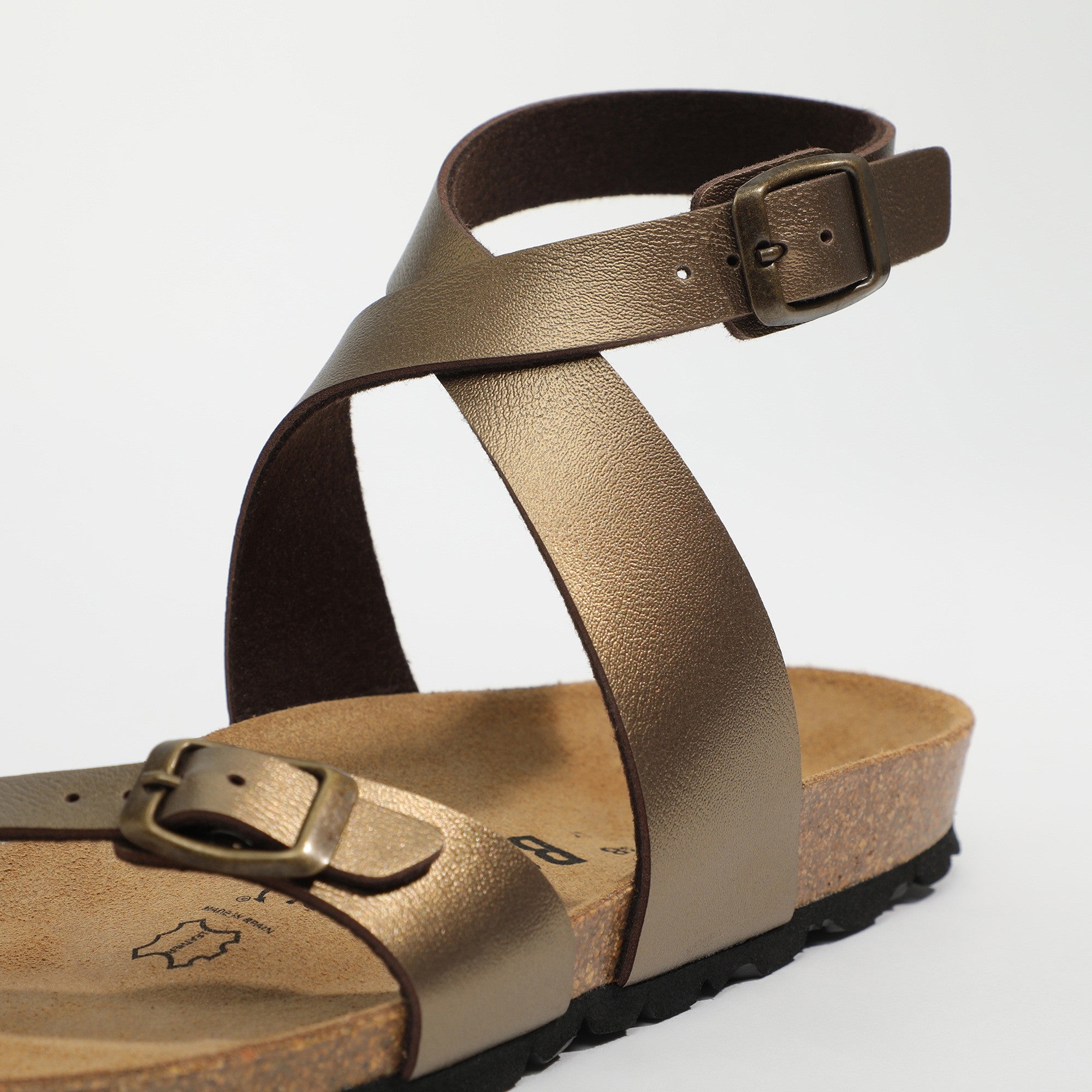 Swan Bronze Toe Post Sandals