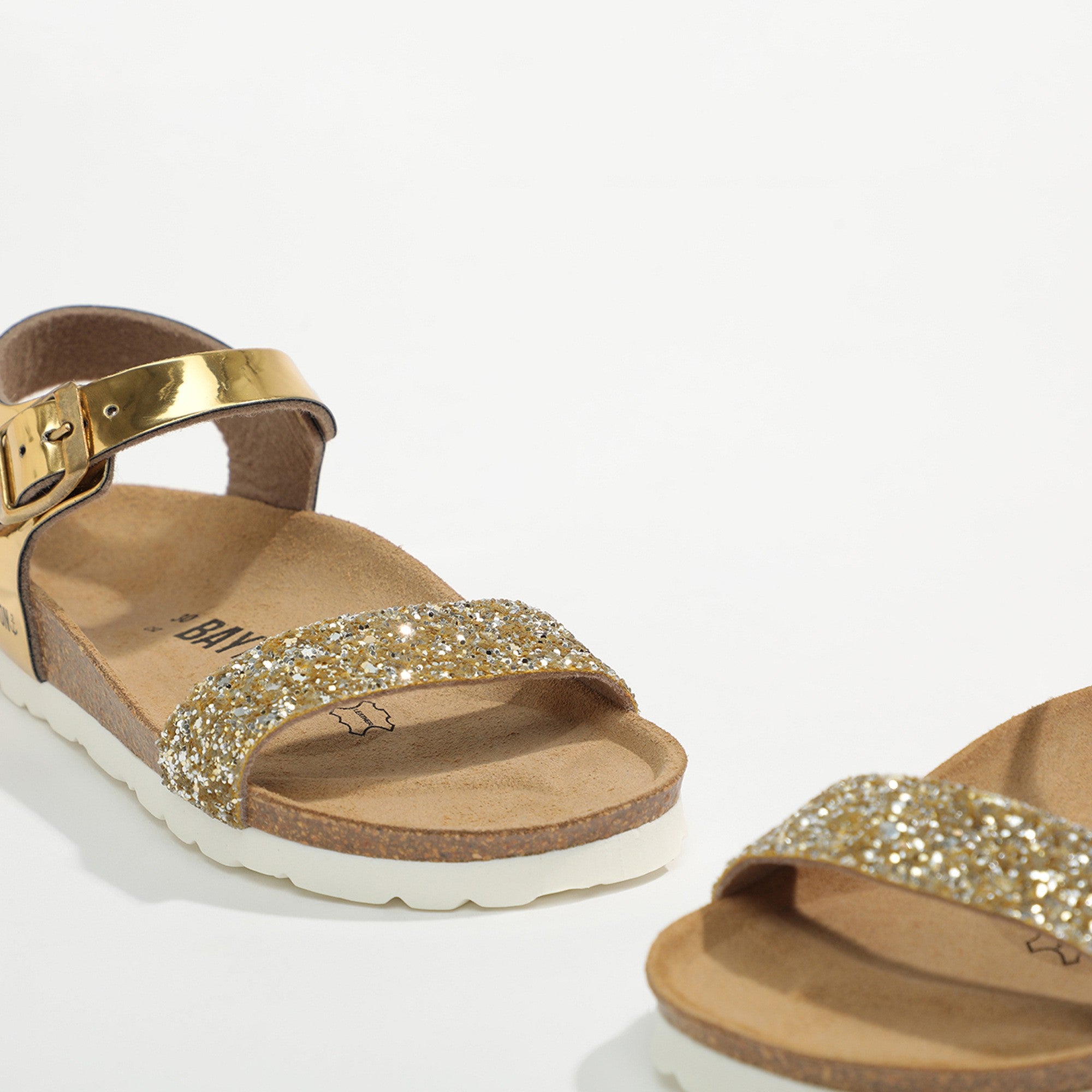 Tyche Gold Multi-Strap Sandals